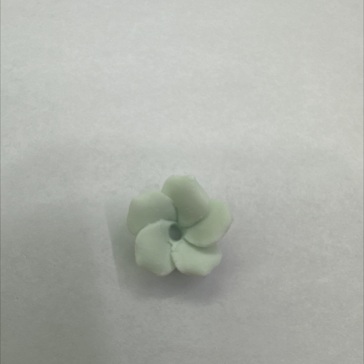 晶鑫陶饰纯手工制作单色亚光五叶可DIY陶瓷花