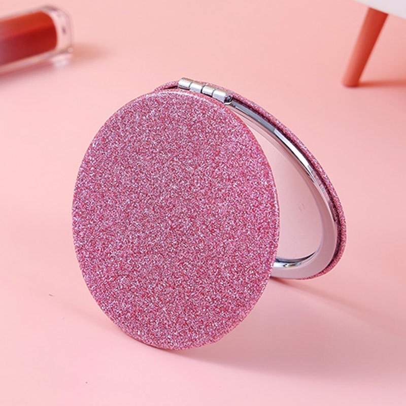 可定制便携式折叠化妆镜，旅行随身带小镜子