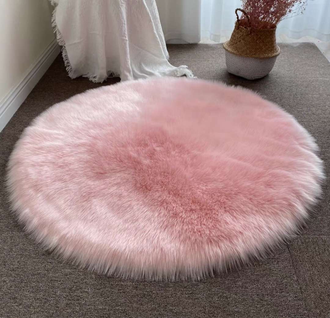 厂家直销90*90圆形地毯地垫客厅地垫家用装饰垫子地毯地垫