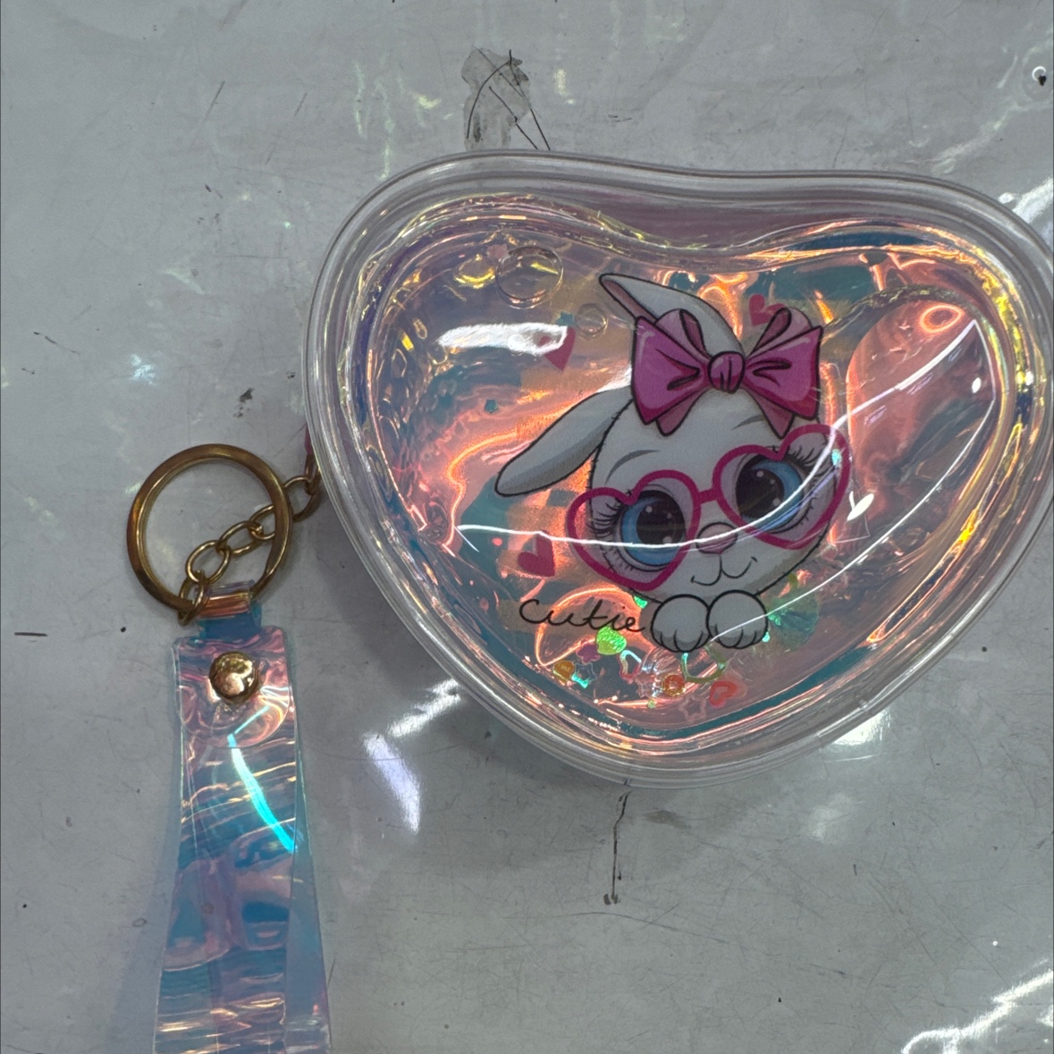 流沙爱心钥匙扣