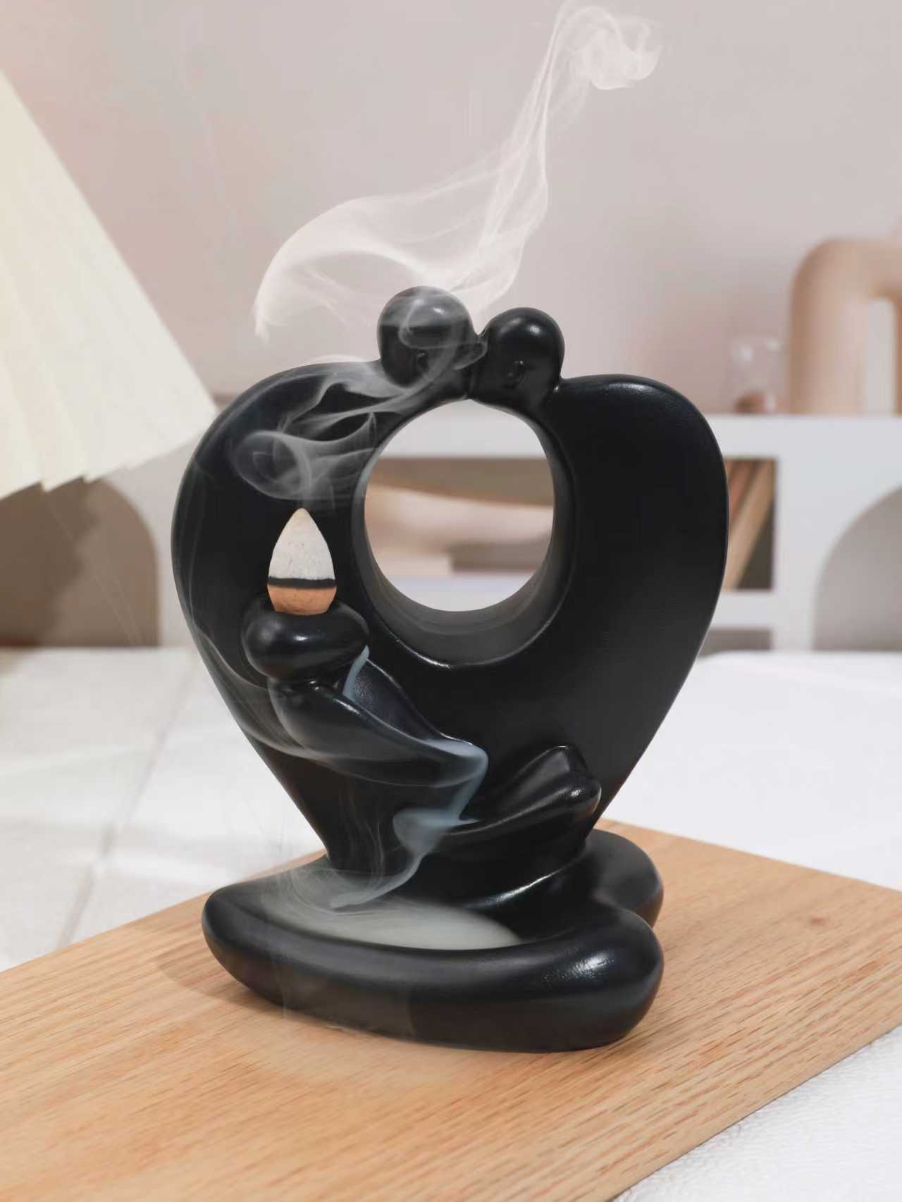 萌粒树脂香炉树脂鱼尾人物文创diy手工摆件创意香薰装饰品树脂香炉产品图