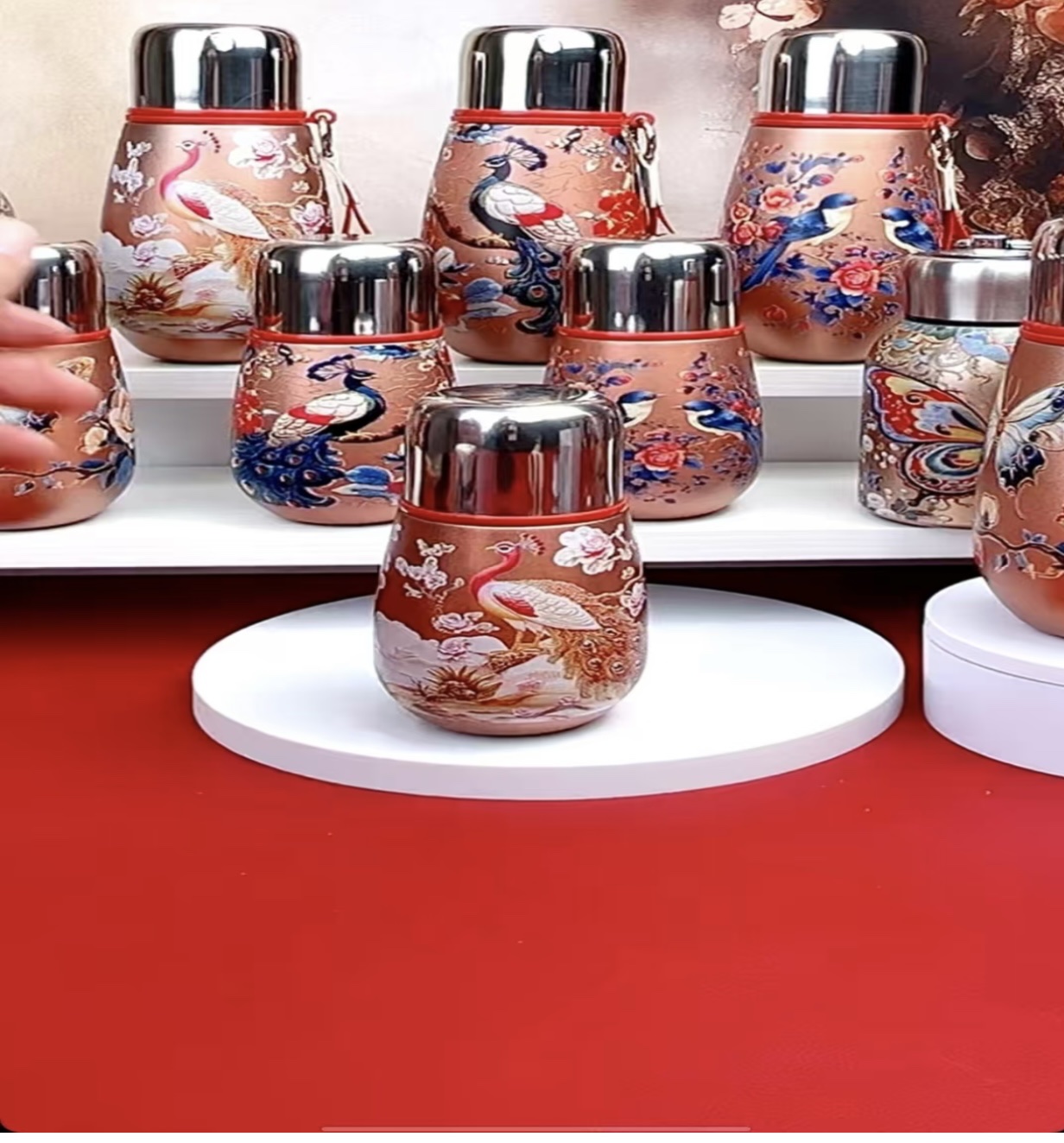 oidire冰口玻璃杯便携车载烧水壶茶水分离泡茶壶适用旅行户外

