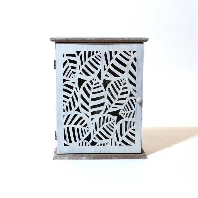 免打孔实木制钥匙收纳盒门口墙面家用遥控器置物架挂钩挂墙壁挂式