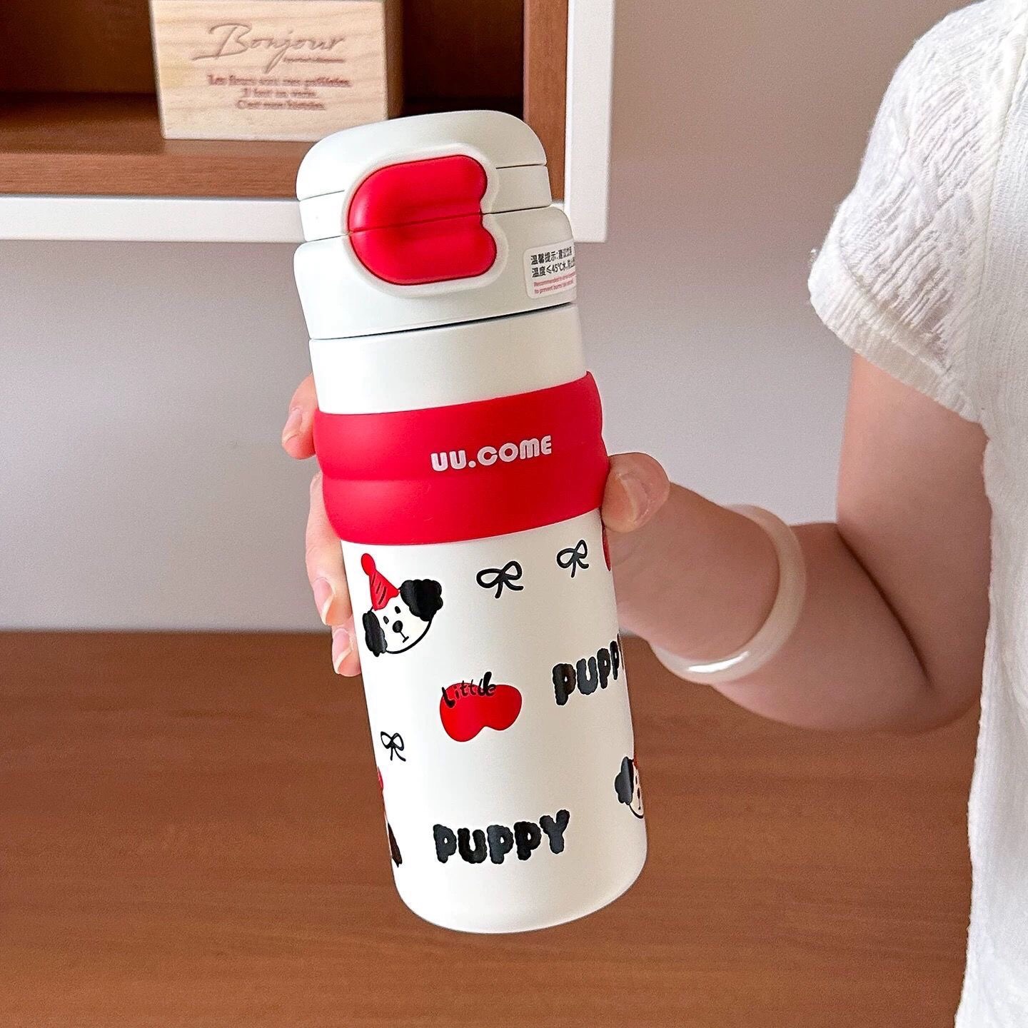 
#YES-WATER新品
弹跳插画双饮保温杯✨
货号：XDFM5305
容量：500ML 
材质：内316 外304
产品图