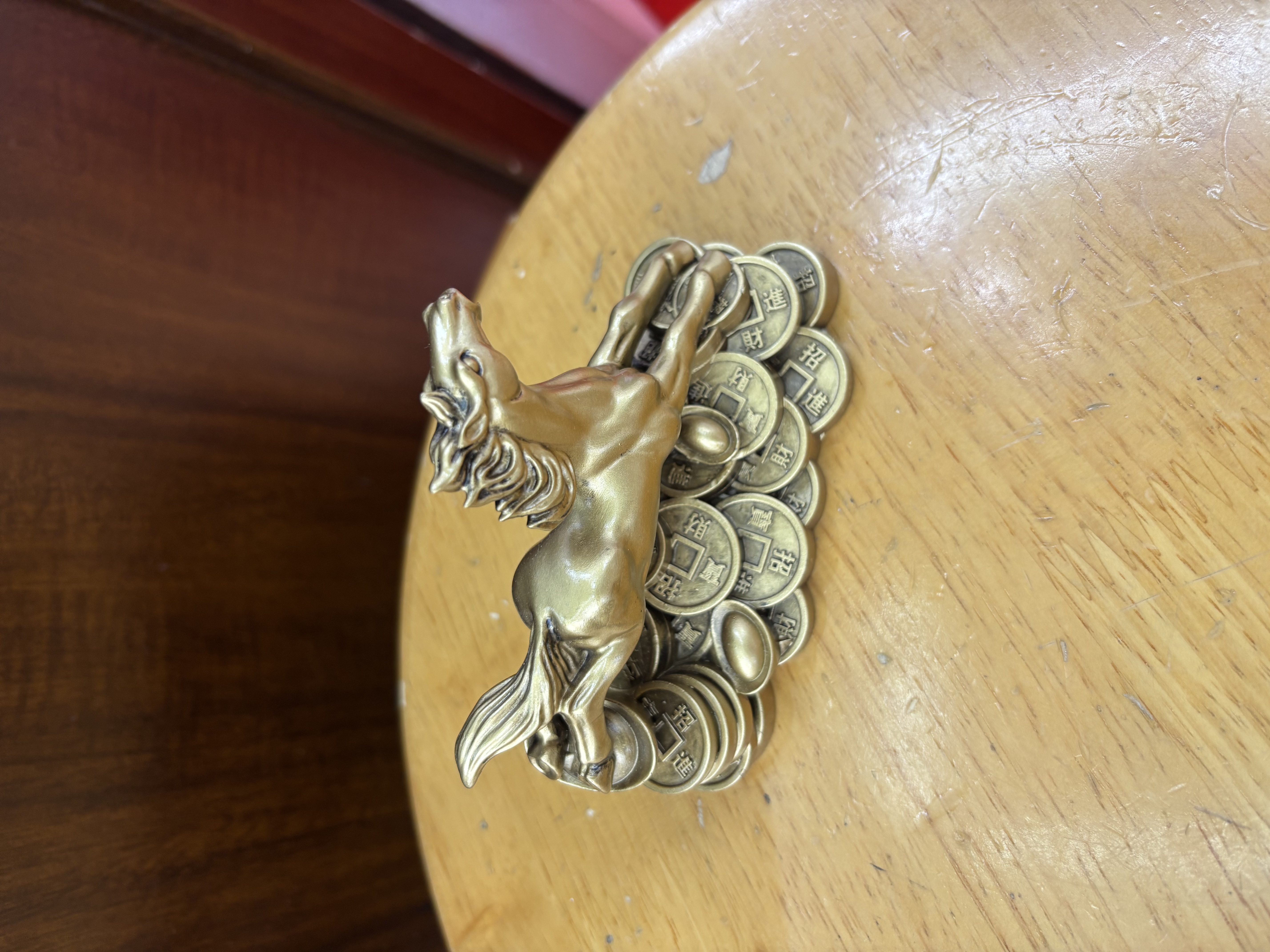 树脂工艺品金钱马马到成功