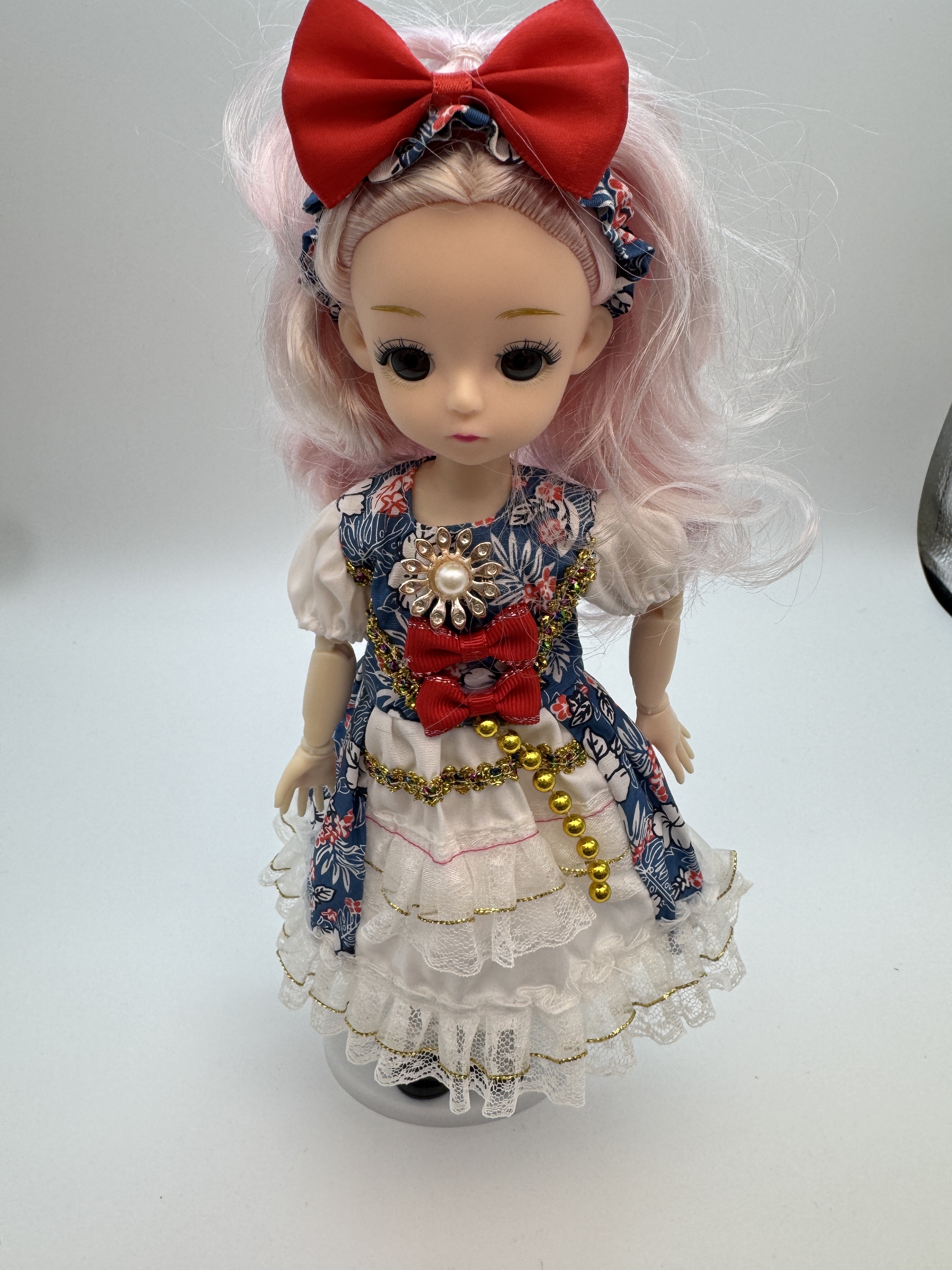 活动关节十二寸娃娃 盒装 礼盒包装 玻璃眼睛1详情图8