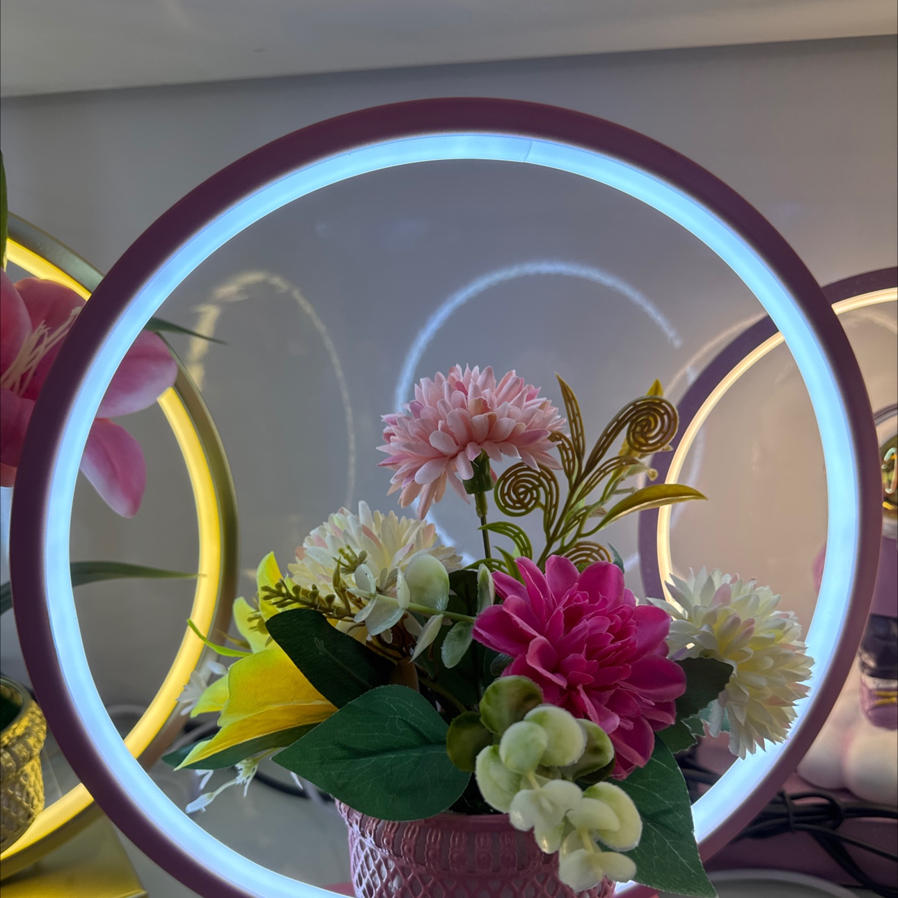 装饰工艺灯 仿真花工艺灯台灯卡通台灯台灯