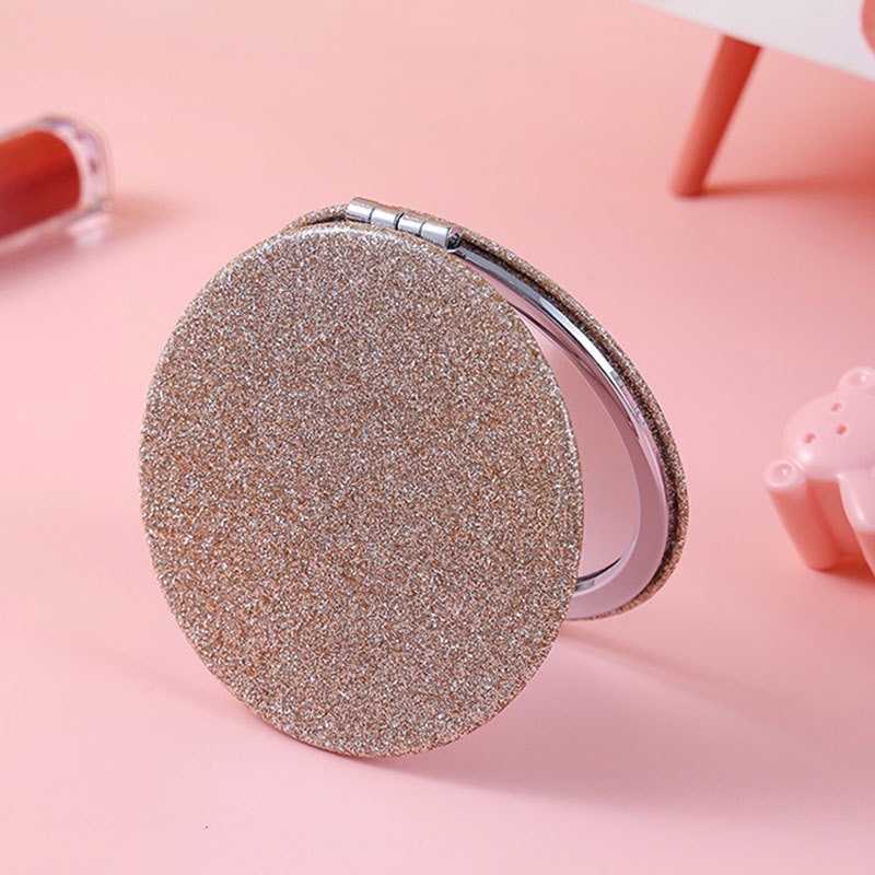 可定制便携式折叠化妆镜，旅行随身带小镜子产品图