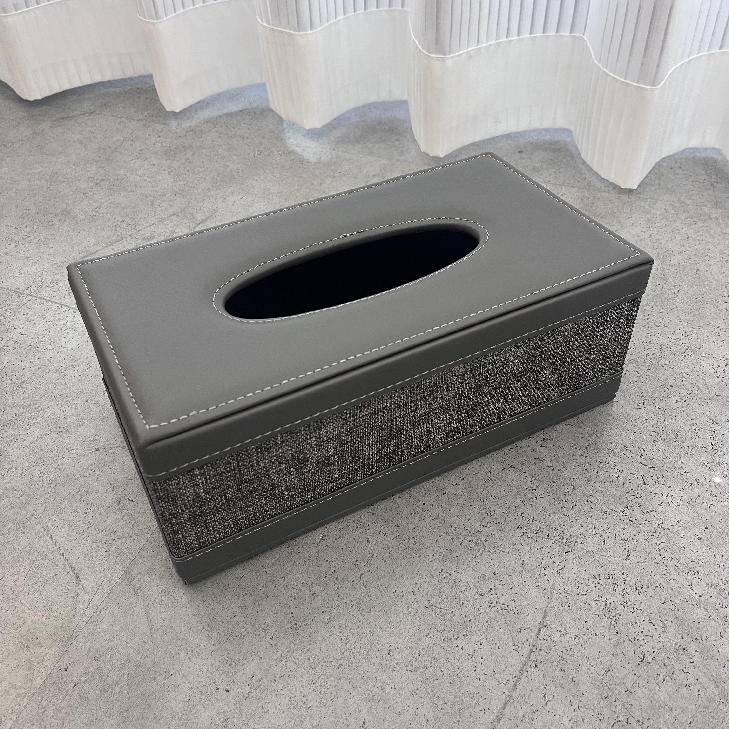 大号长方形纸巾盒  新款金皮彩色牛仔纹