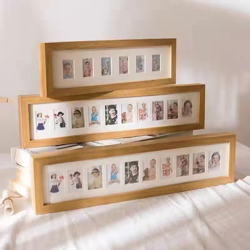 创意照片摆台文字相框仿古木纹画框多款装饰相框摆设家居