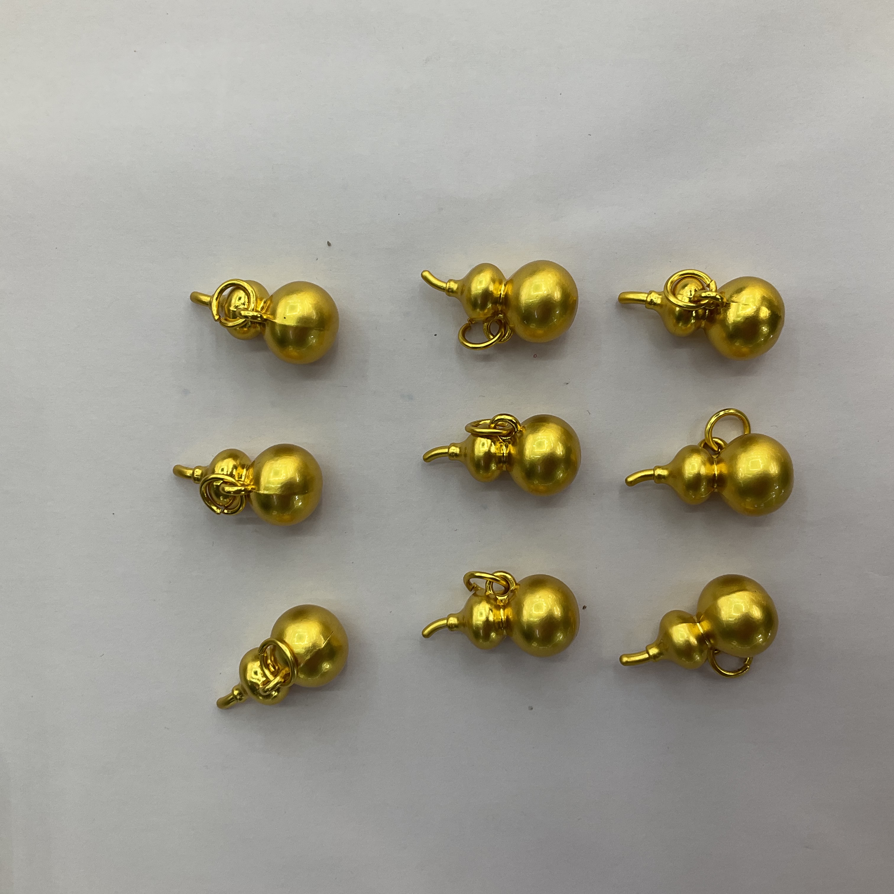 古法金沙金葫芦项链手链DIY配件