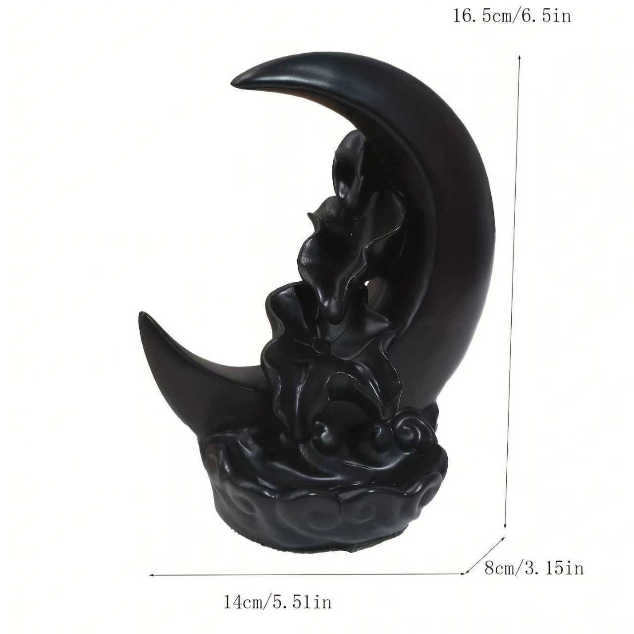 萌粒树脂香炉树脂鱼尾人物文创DIY手工创意香薰摆件装饰品树脂香炉白底实物图