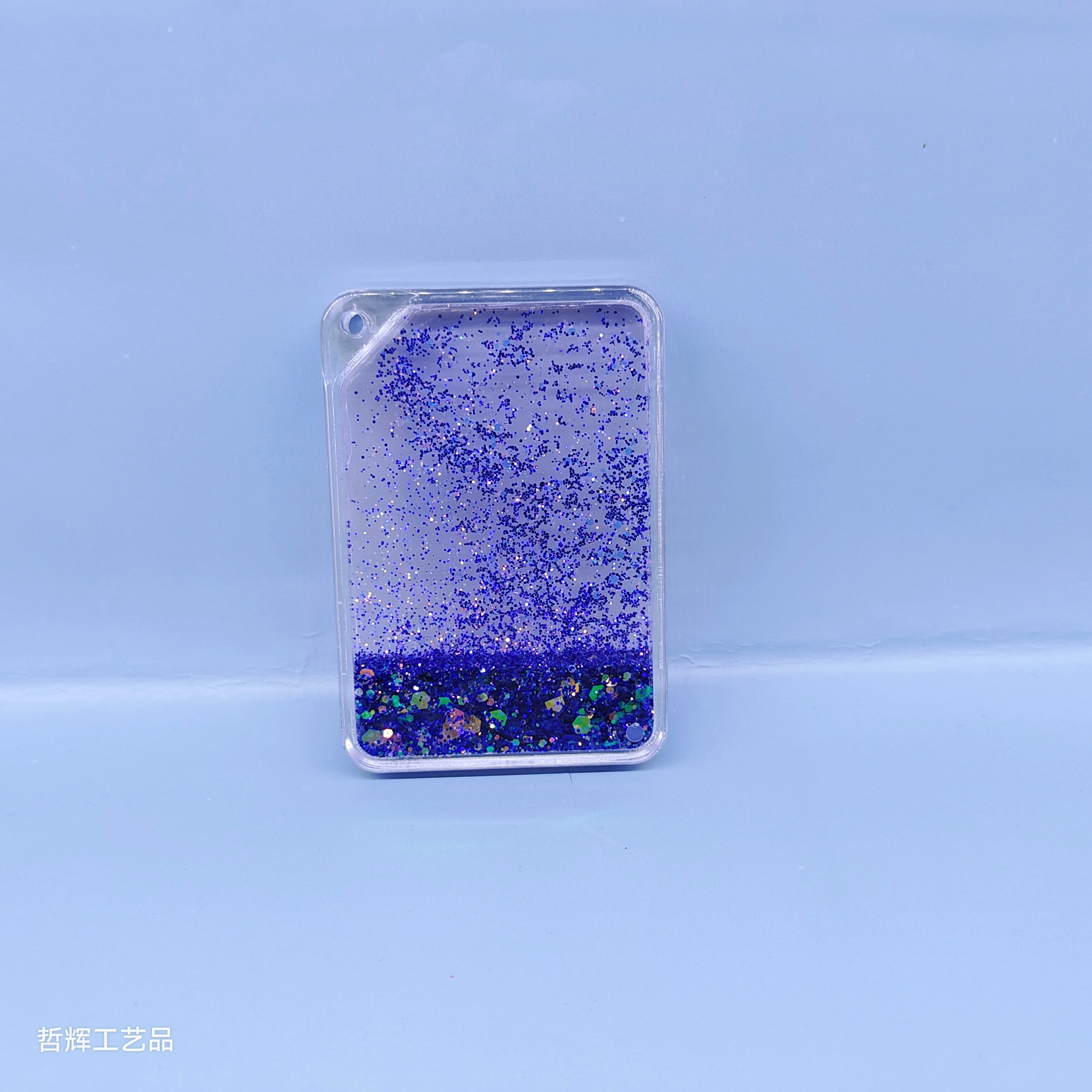 Customized acrylic finished products of flowing sand mahjong, hanging ornaments, standing signs, and surrounding flowing sand ornaments detail image 2