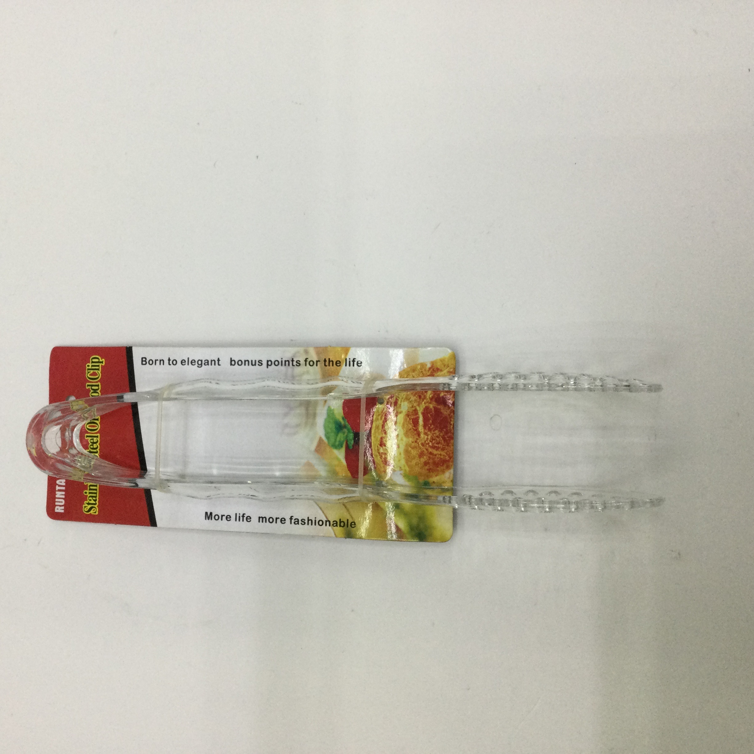 9寸贝壳竹节柄食品夹