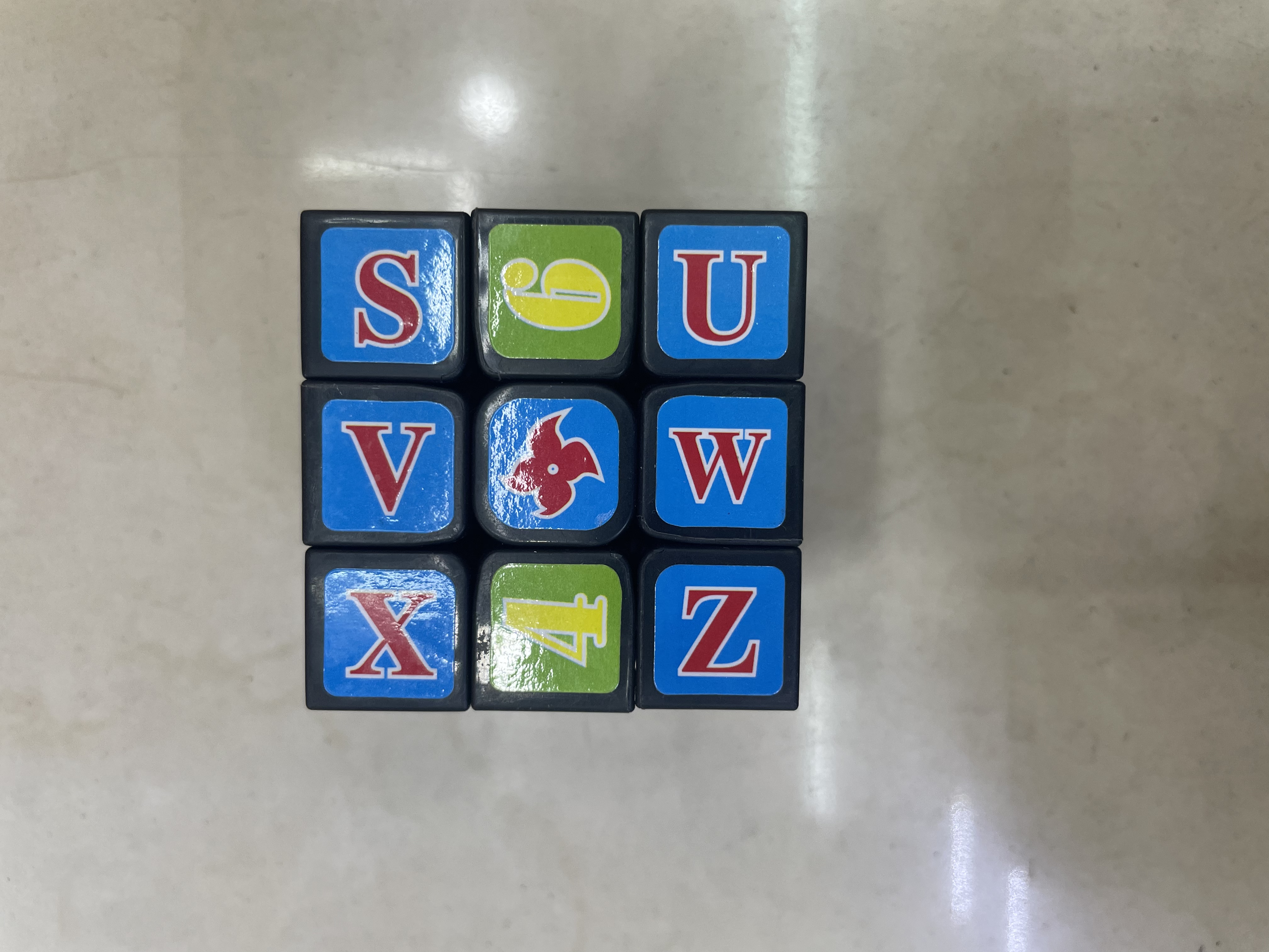 5.3公分数字字母魔方迷你魔方