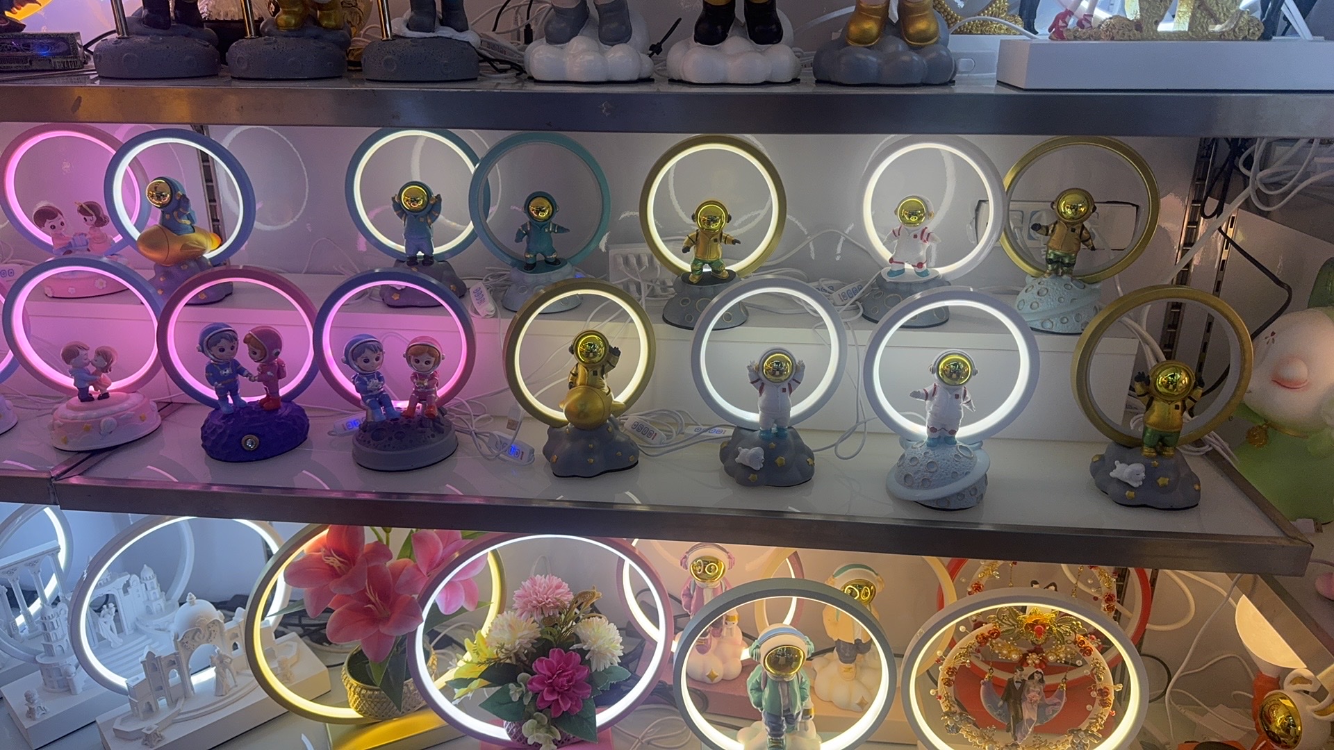 太空人小台灯 装饰工艺灯台灯 小夜灯卡通台灯