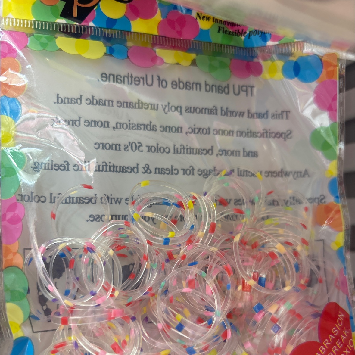 儿童白色橡皮筋小号可爱牛皮筋弹性皮筋皮筋发饰用品皮筋袋装一次性细节图