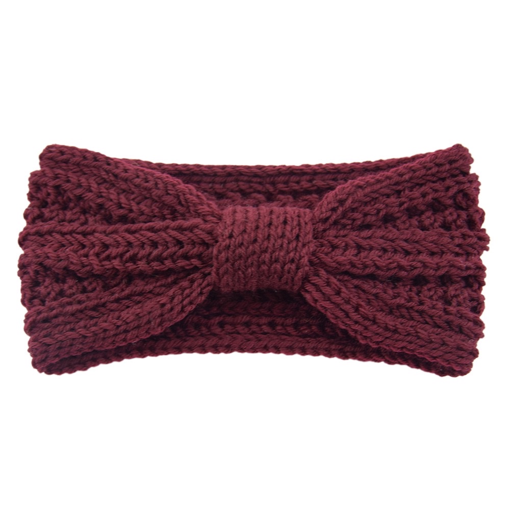 European and American knitted wheat ear bow hair band, sports headband, knotted ear-protecting headgear, handcrafted hair accessory, warm hair band detail image 6