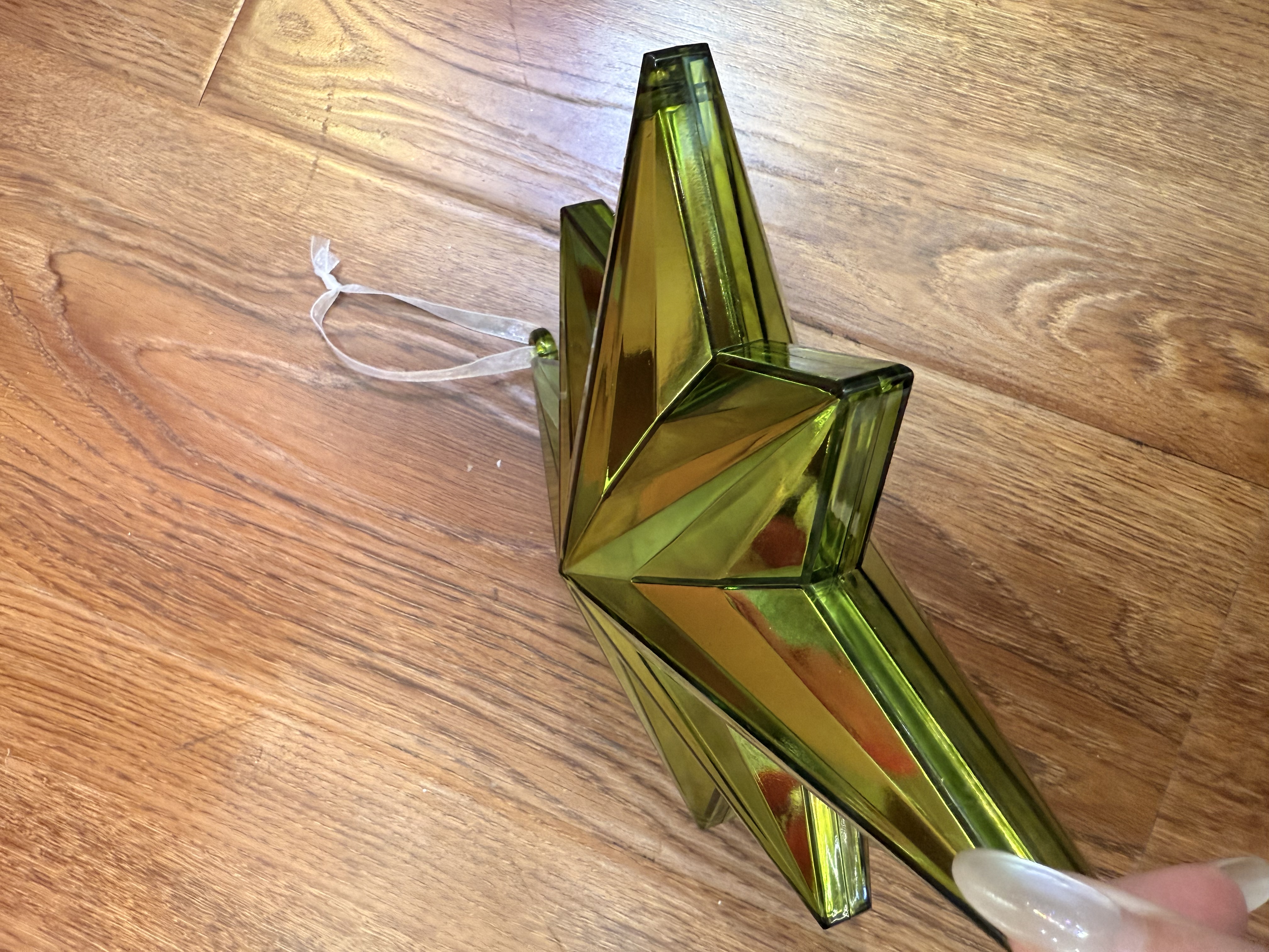 Octagonal star plastic handicrafts 3D star-shaped pendants, Christmas decorations, home furnishings, large size detail image 2