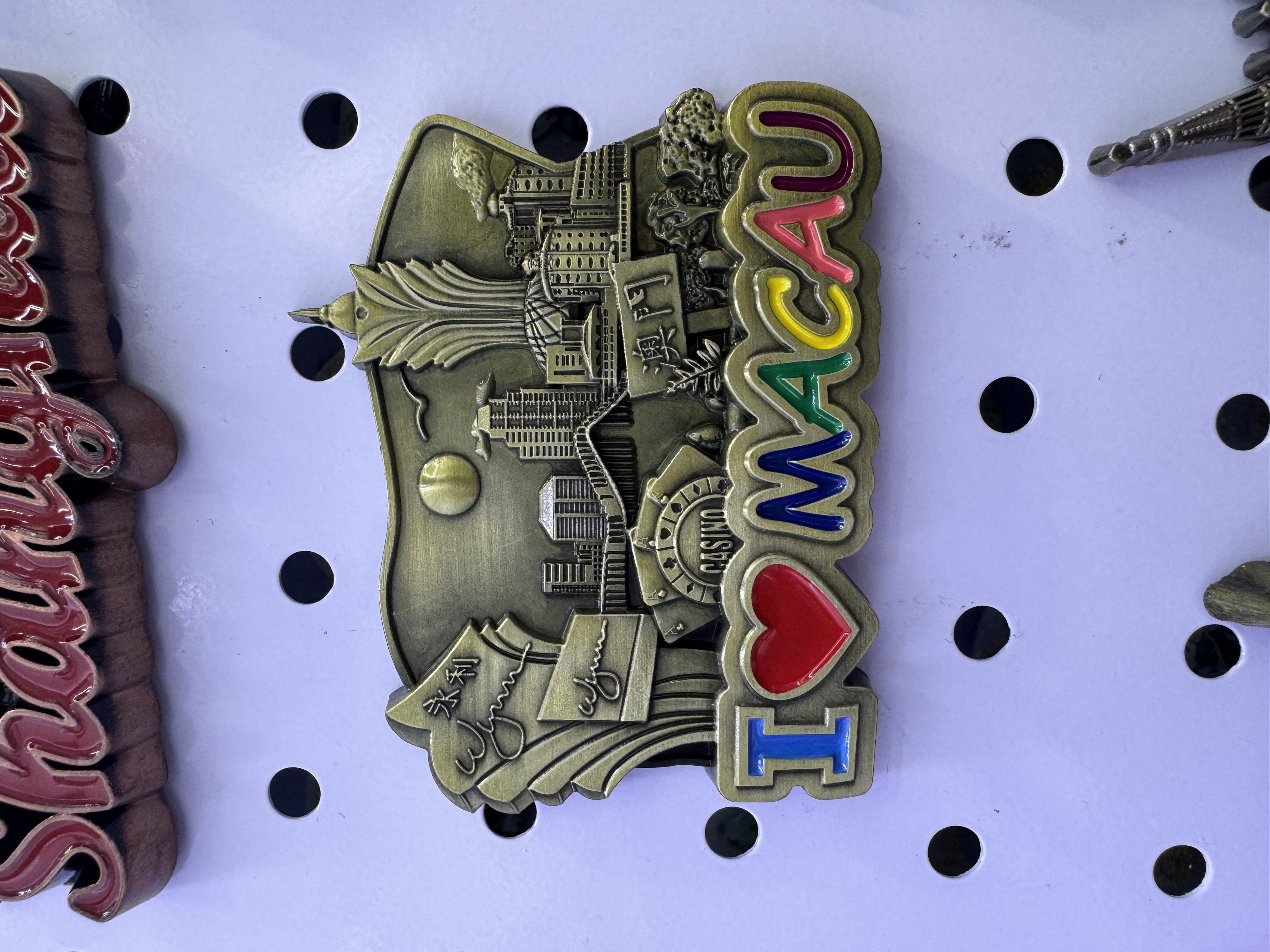 Aleación de zinc refrigerador stickers metal crafts colección crafts custom travel souvenir