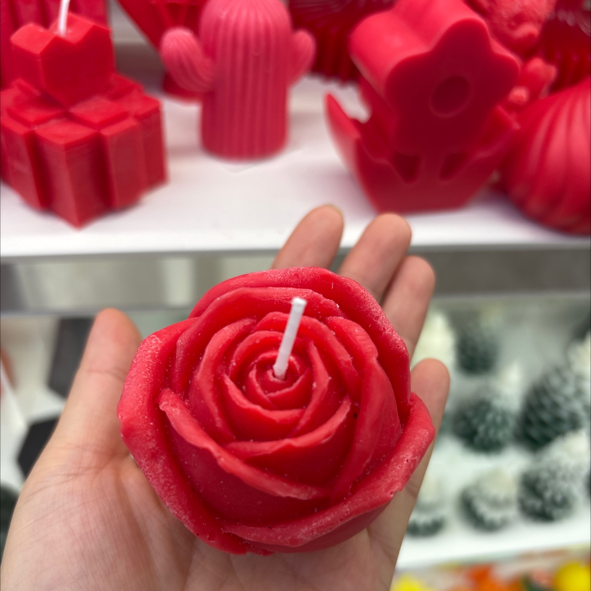 Rose scented candles, birthday party jelly candles, scented candles, candlelight decoration, festival celebration supplies candles, party candles, birthday candles