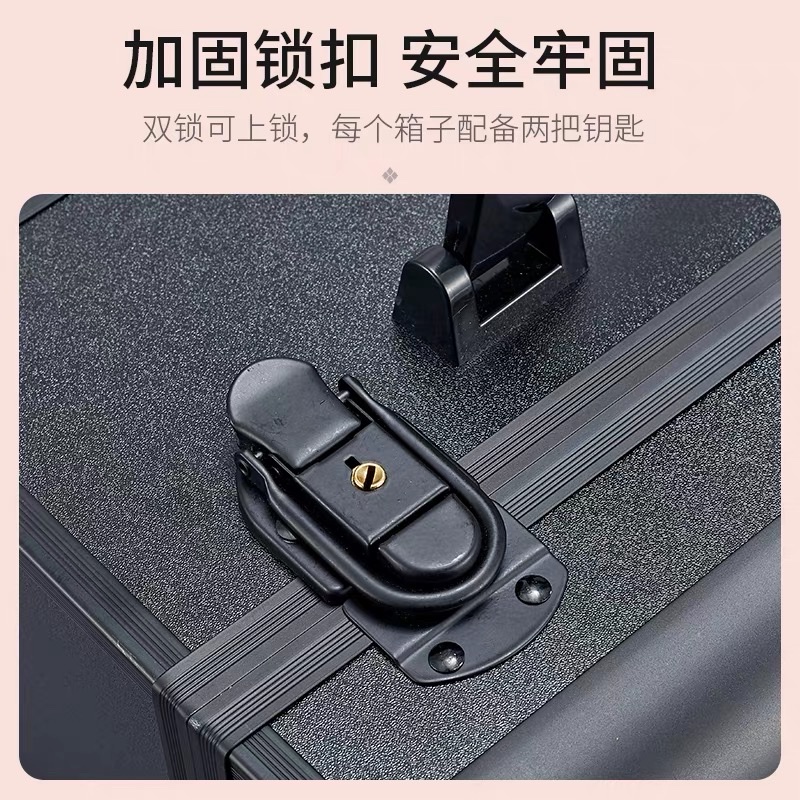 多功能专业大容量纹绣化妆品美甲美睫摆摊上门手提收纳五金工具箱详情图3