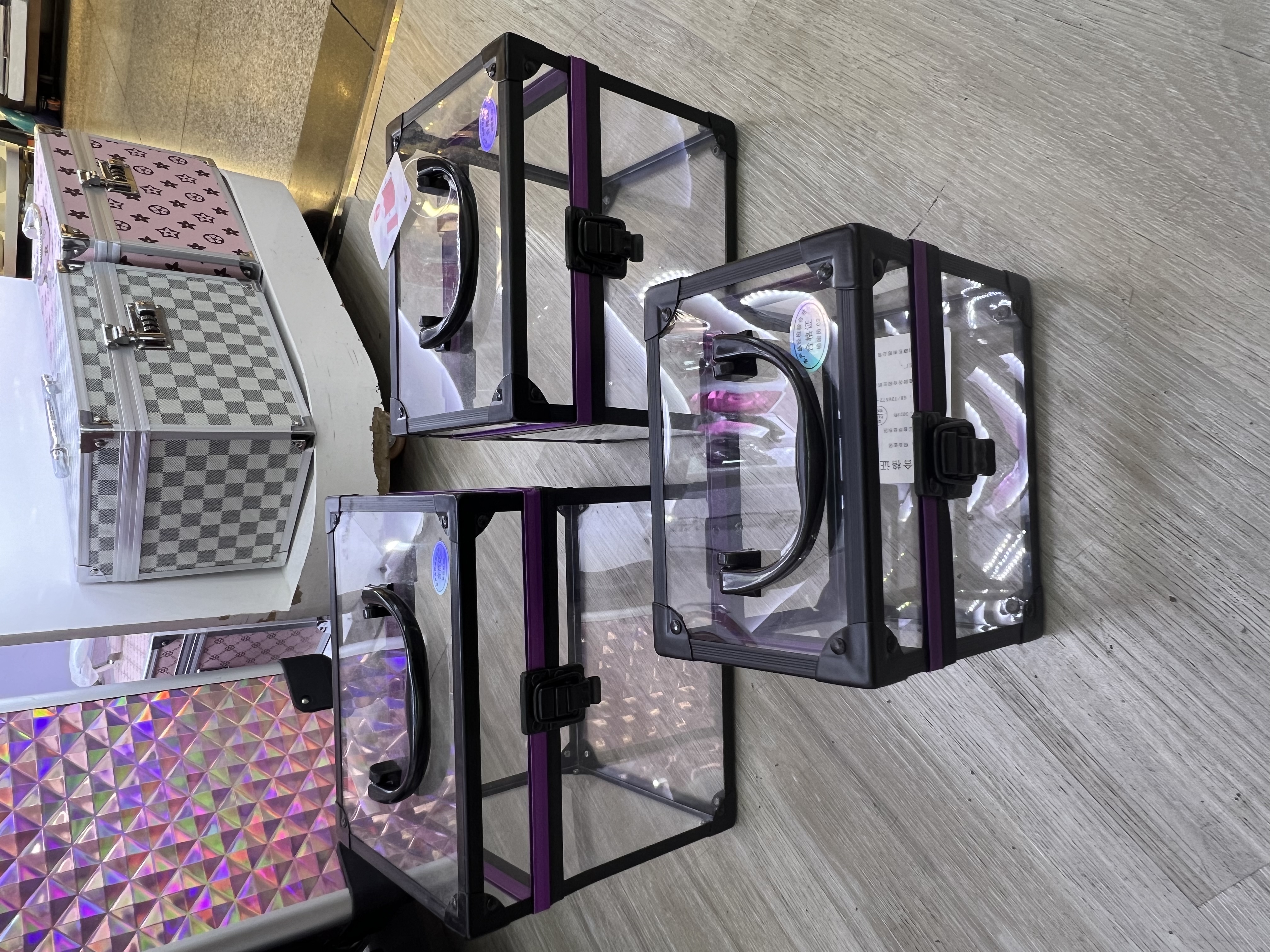 亚克力透明化妆箱化妆品大容量便携旅行化妆包多功能整理