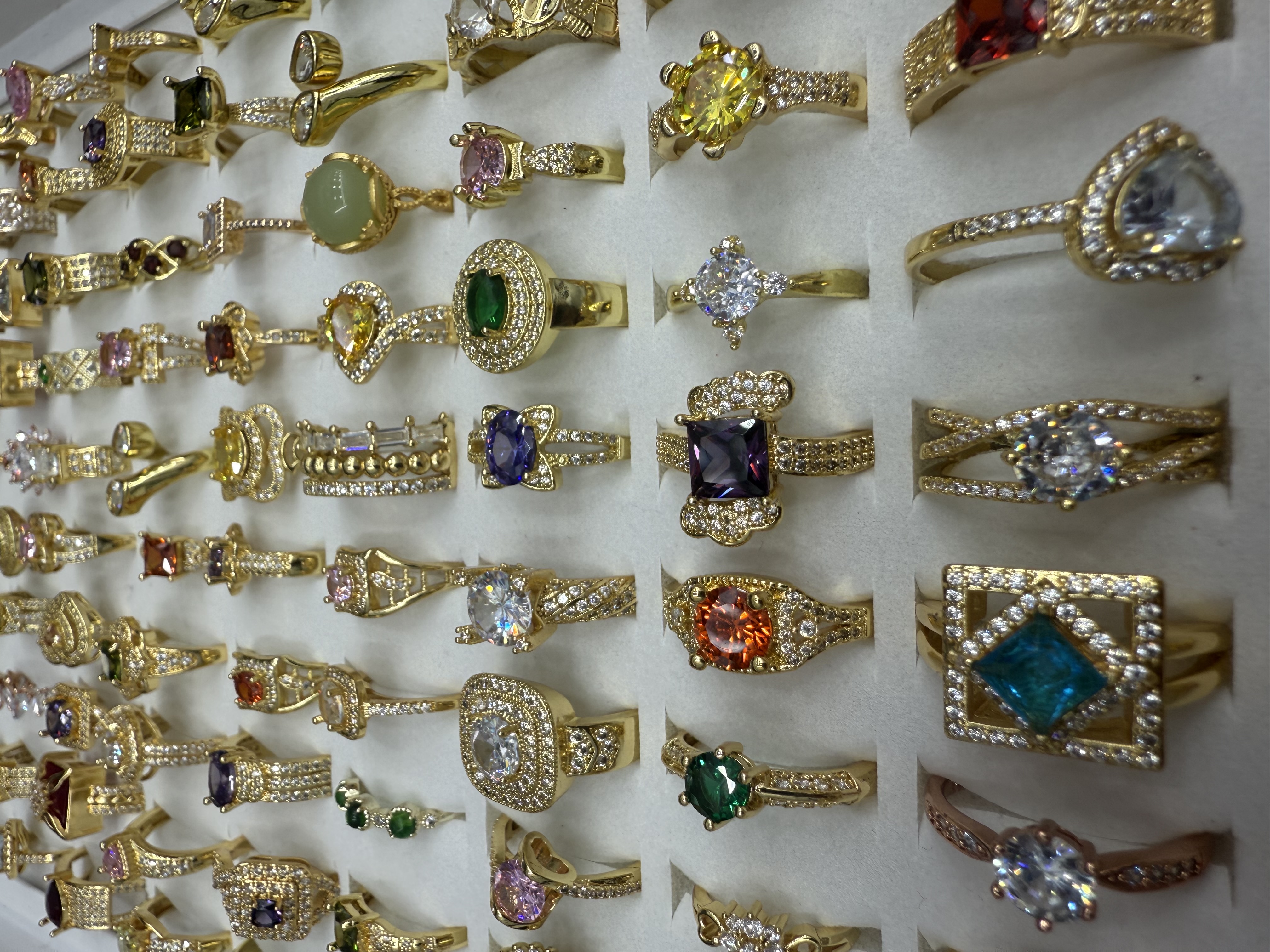 铜锆石戒指欧美风时尚简约女款饰品送礼细节图