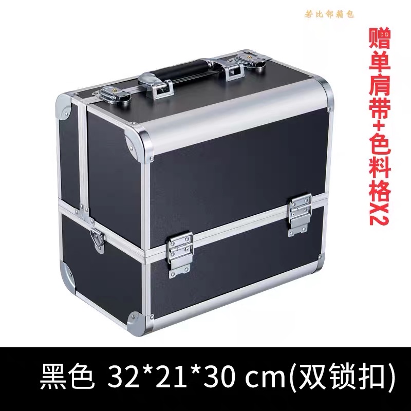 多功能专业大容量纹绣化妆品美甲美睫摆摊上门手提收纳五金工具箱详情图15