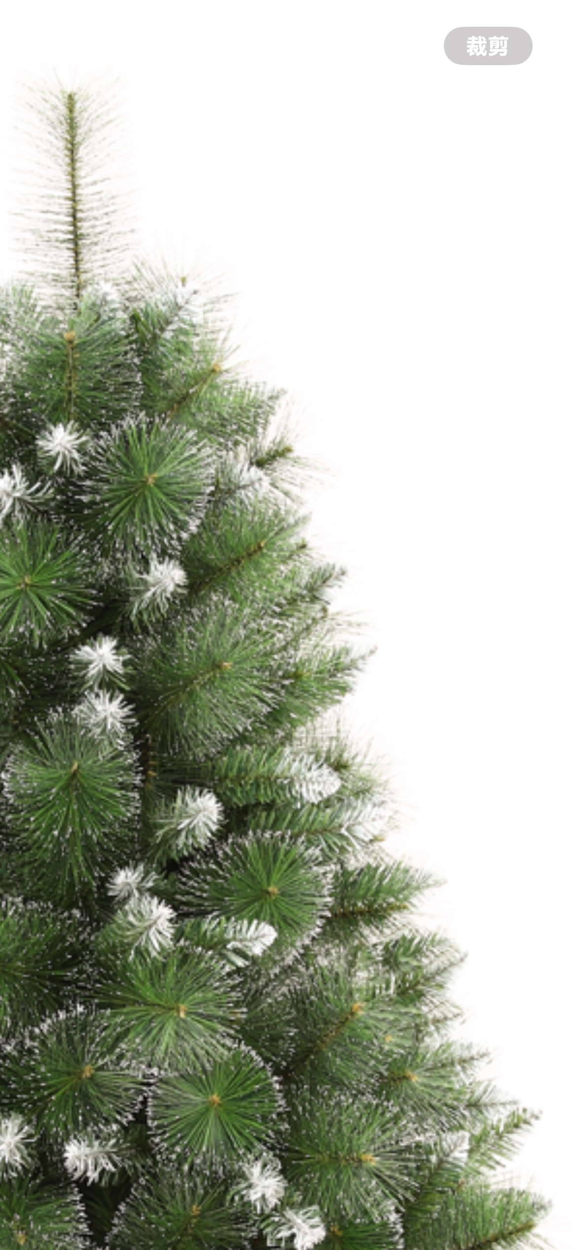 Christmas tree, white pine needle PV C mixed tree, high-end Christmas tree, Christmas white mixed tree plastic gilded handicraft Specification image