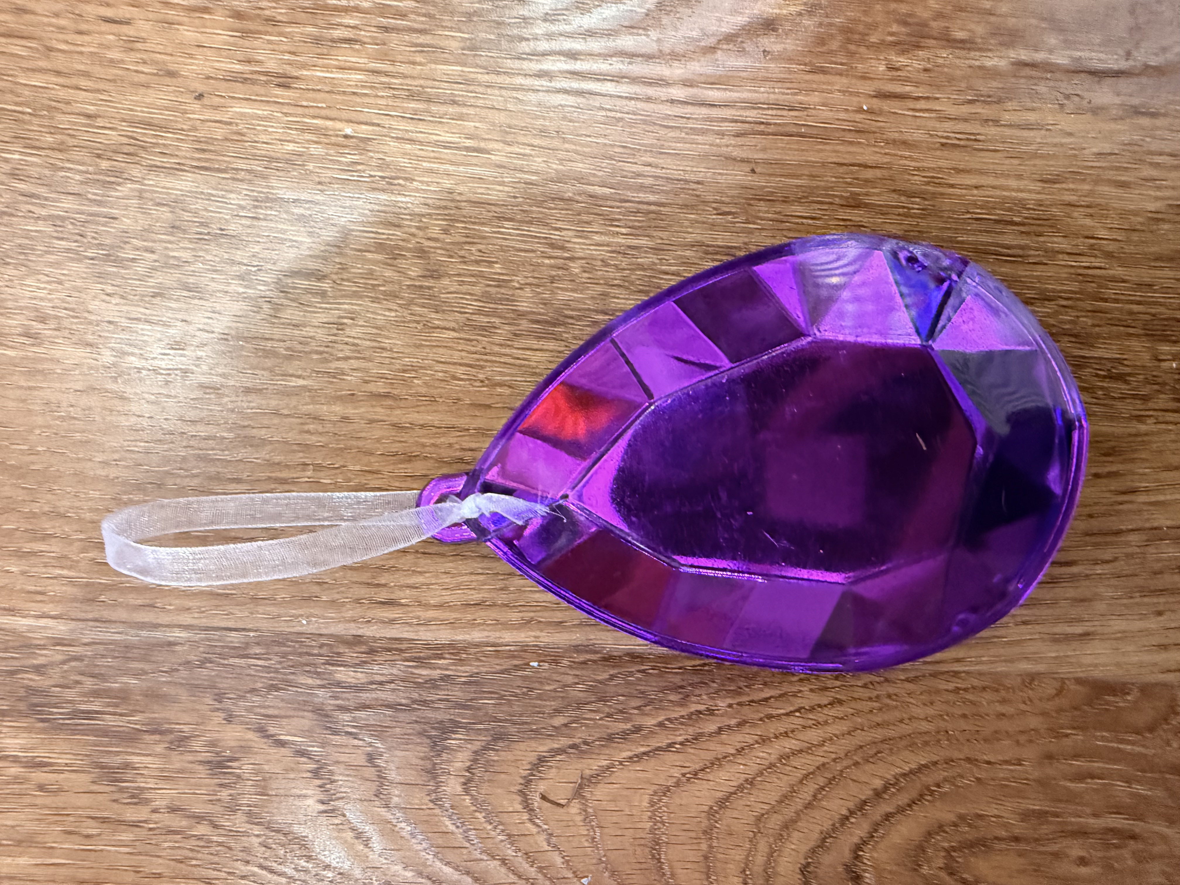 Christmas decorative handicrafts 3D gem-shaped pendants and ornaments, teardrop-shaped decorative items detail image 3