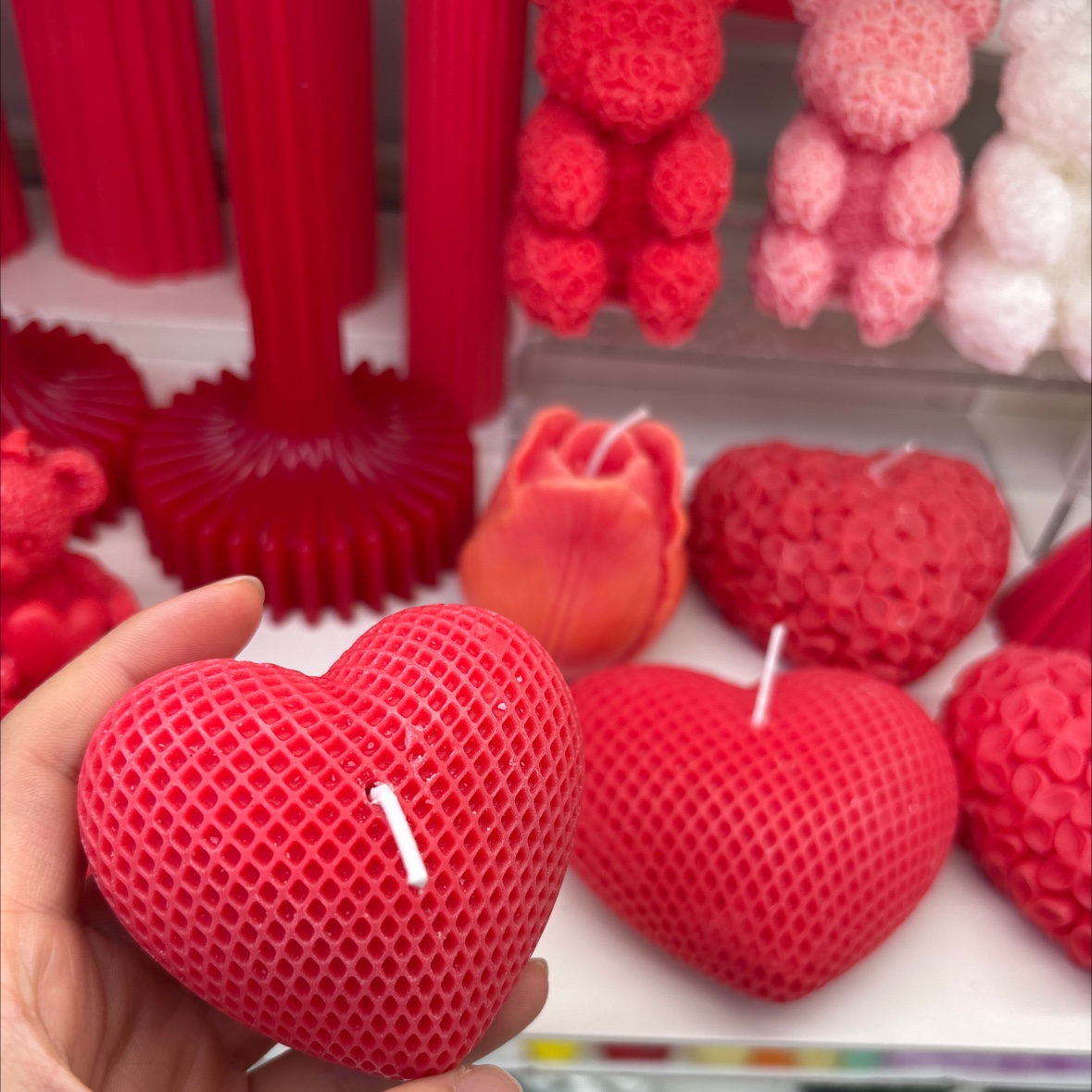 Scented candles, birthday party scented candles, decorative candles, home embellishments, gifts, decorative items, birthday candles, party candles, small red heart-shaped candles, scented candles, jelly candles Application Scenario