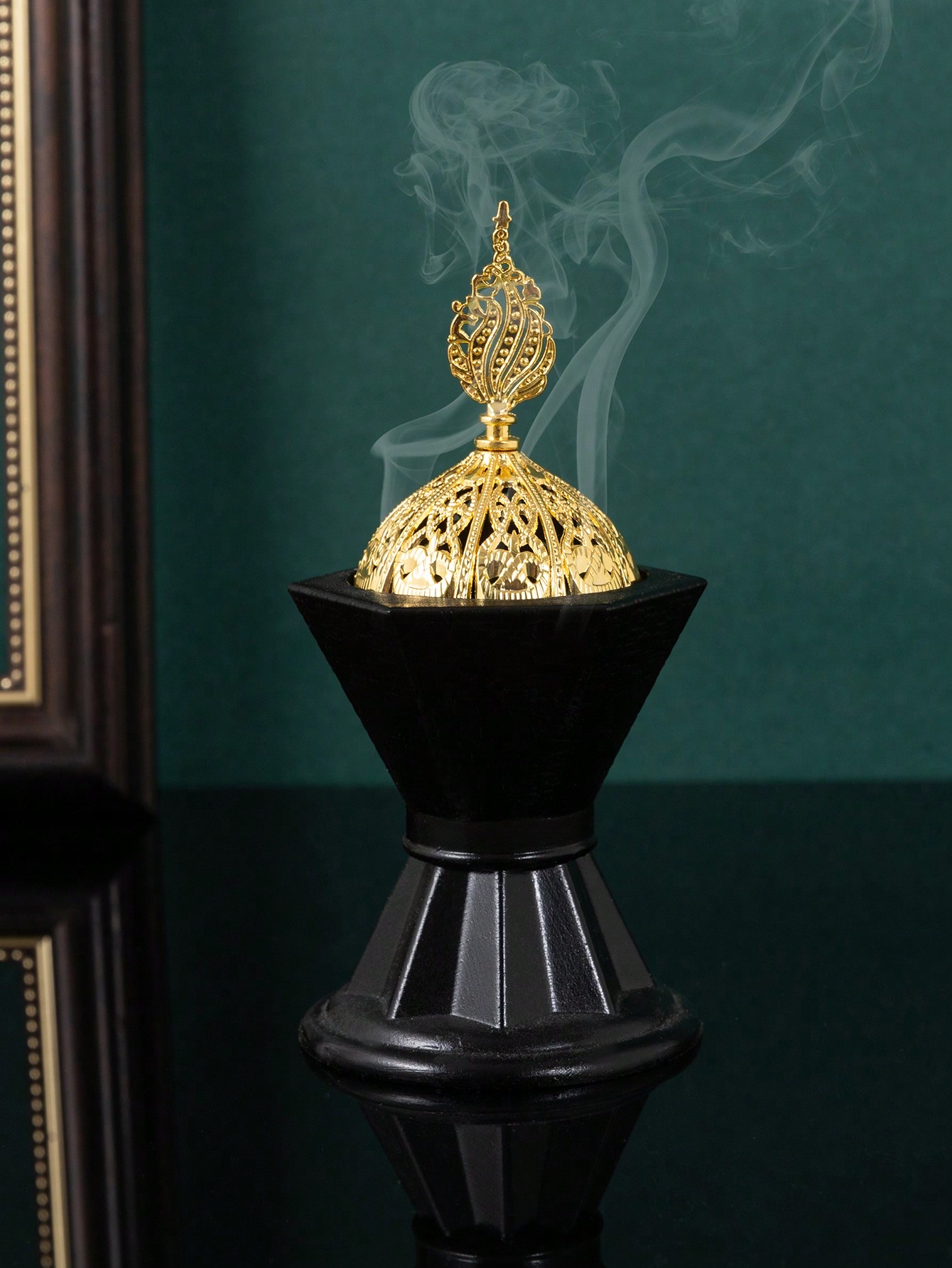 树脂工艺品香薰炉简约现代 ，阿拉伯的熏香炉，装饰熏香炉，家居装饰，房间装饰，派对和节日装饰装饰烛台摆件详情图5