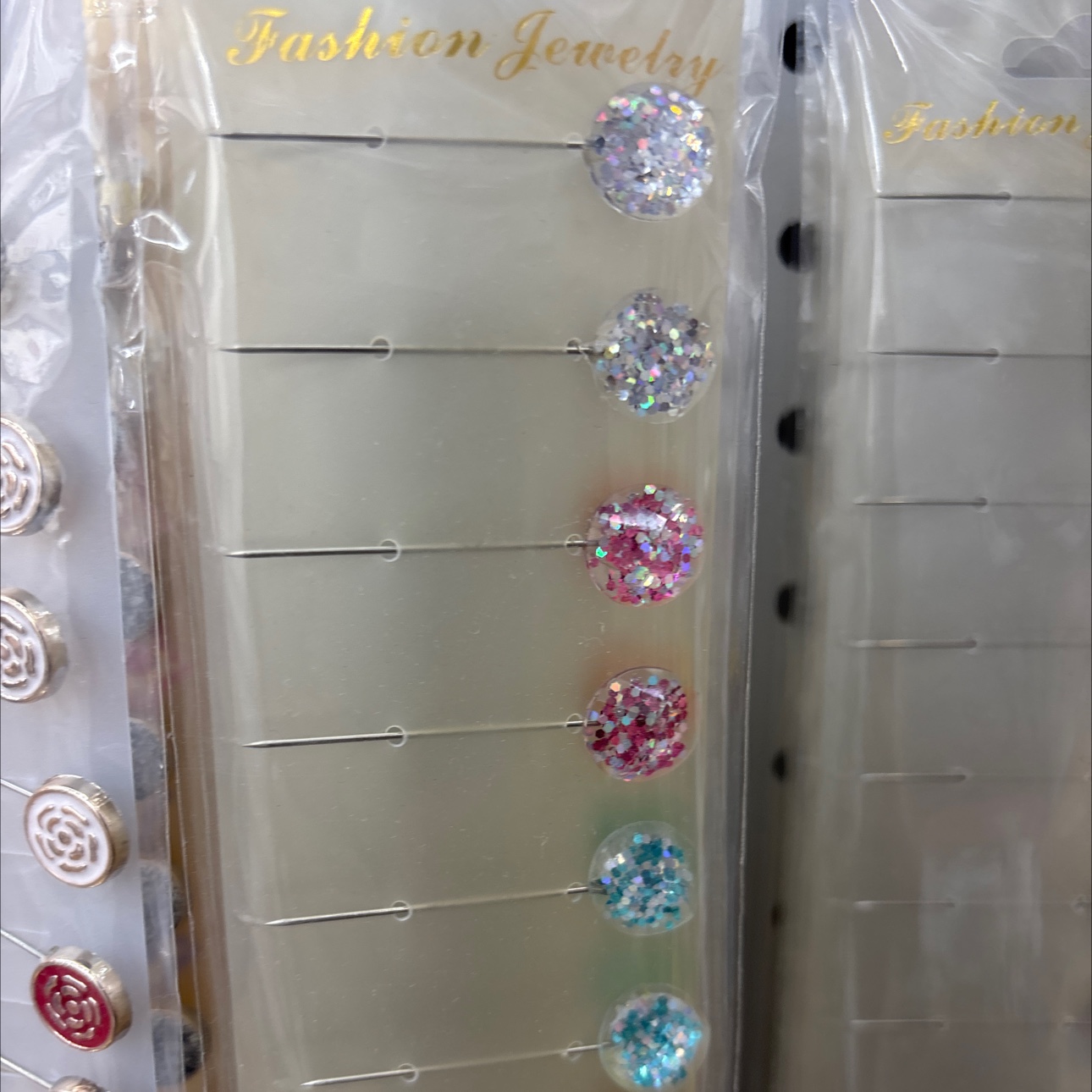 穆斯林女士盖头长针头巾钻球针丝巾定型简约优雅时尚别针