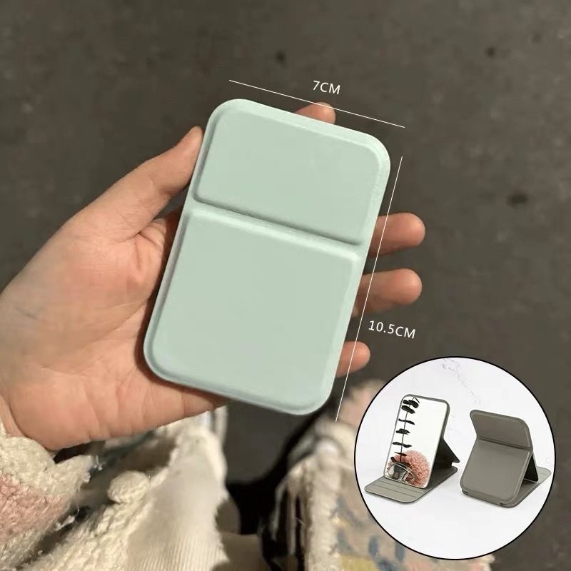 Ins-style desktop makeup, portable desktop folding flip cover large folding mirror, desktop dressing mirror, makeup mirror, portable small mirror for female dormitory students, standing on the desktop, cute detail image 20