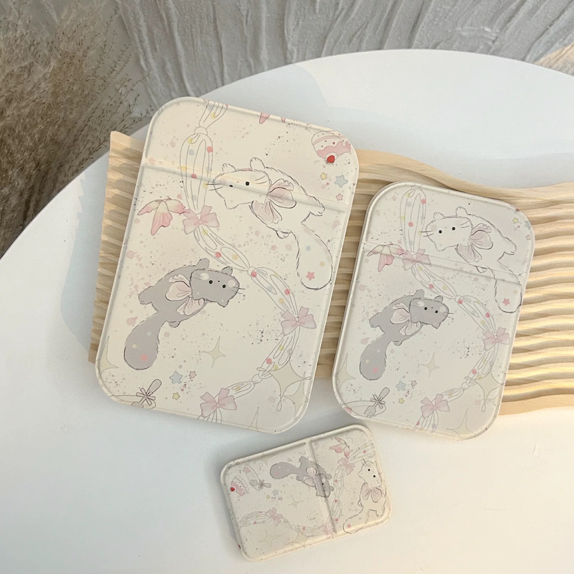 Ins-style desktop makeup, portable desktop folding flip cover large folding mirror, desktop dressing mirror, makeup mirror, portable small mirror for female dormitory students, standing on the desktop, cute detail image 11