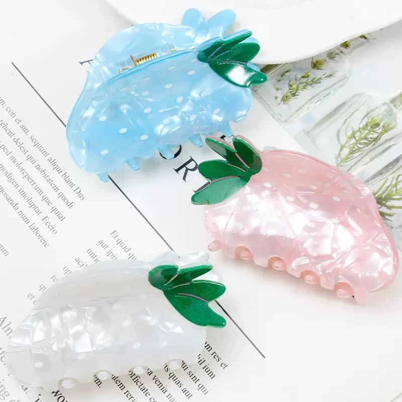 Strawberry fruit hair clips, hairpins, children's hair clips and hairpins