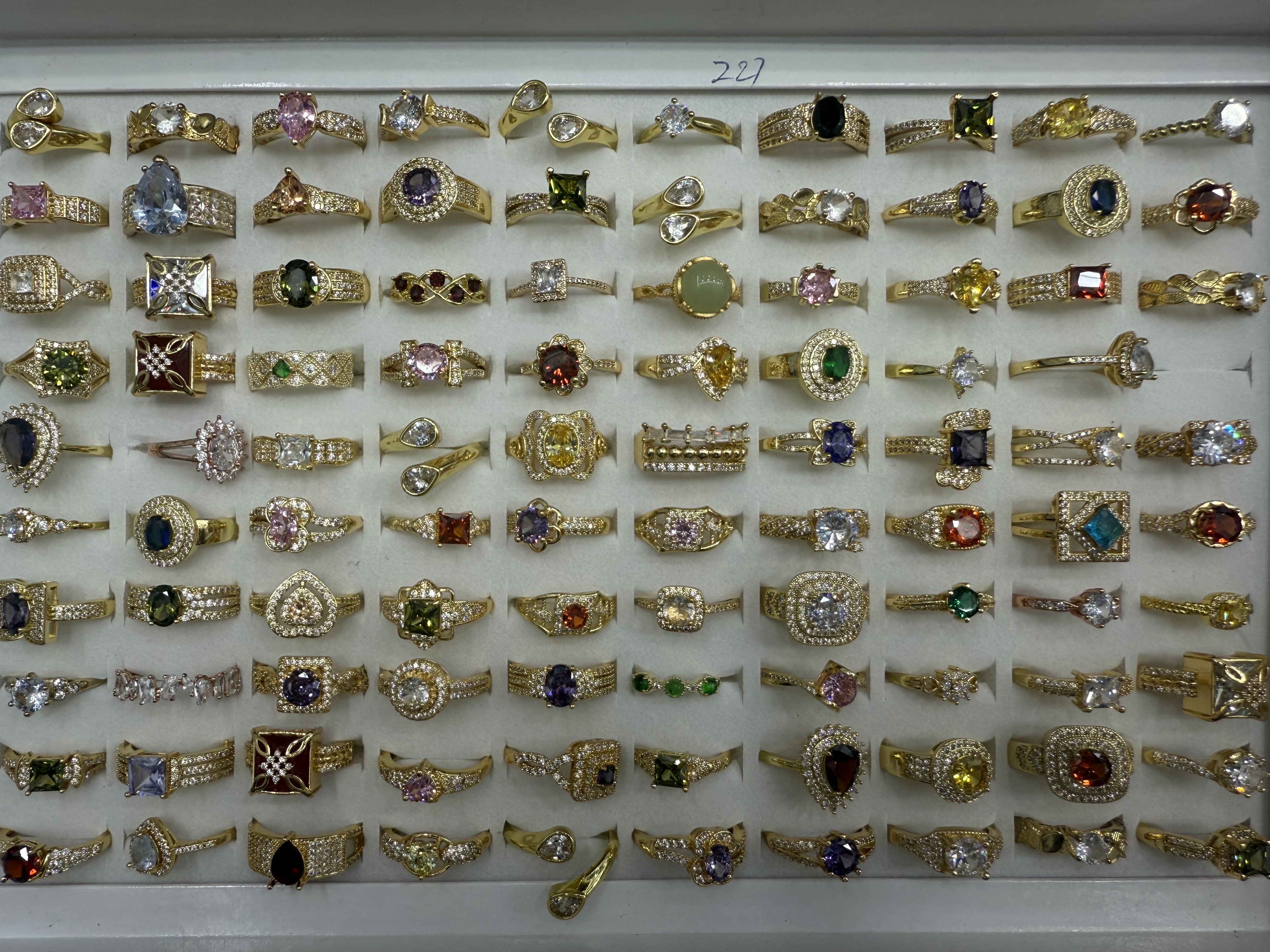 铜锆石戒指欧美风时尚简约女款饰品送礼