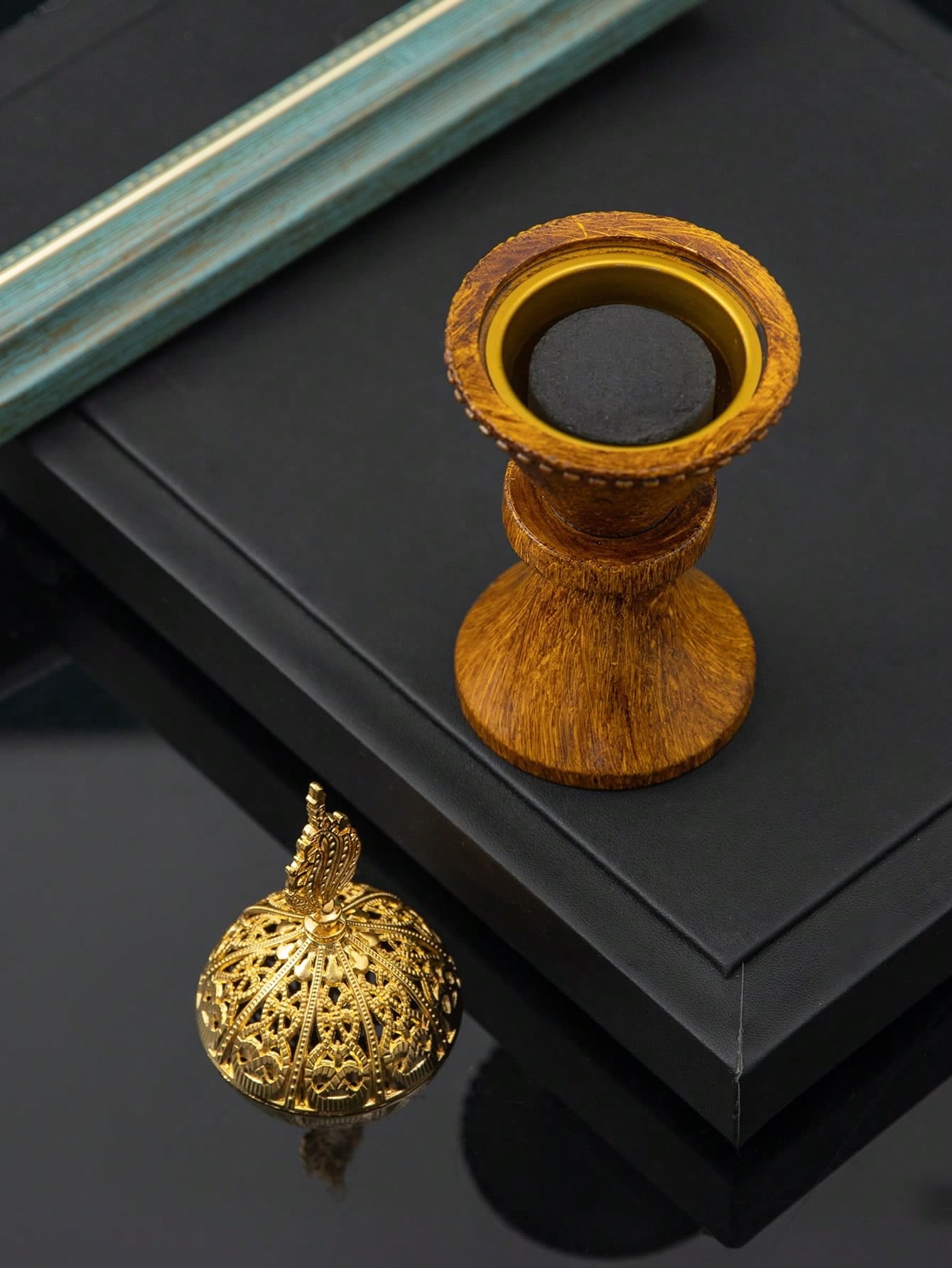 树脂工艺品香薰炉简约现代 ，阿拉伯的熏香炉，装饰熏香炉，家居装饰，房间装饰，派对和节日装饰装饰烛台摆件产品图