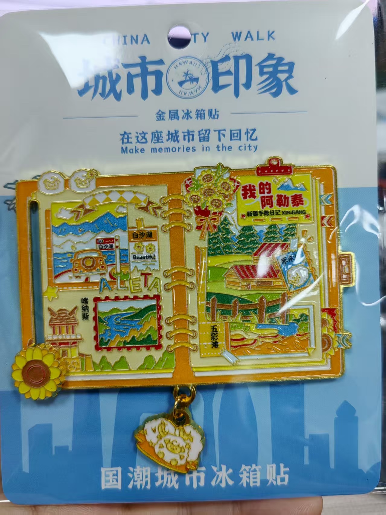 Metal fridge magnets, tourist souvenirs Application Scenario