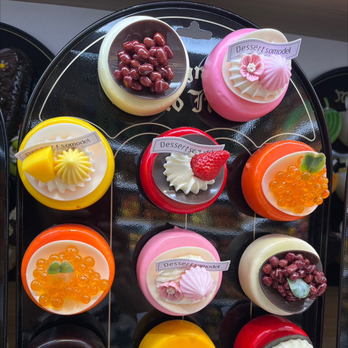 可爱蛋糕食玩摆件DIY冰箱贴水果崽对对碰趣味创意装饰食玩冰箱贴diy食玩食玩摆件