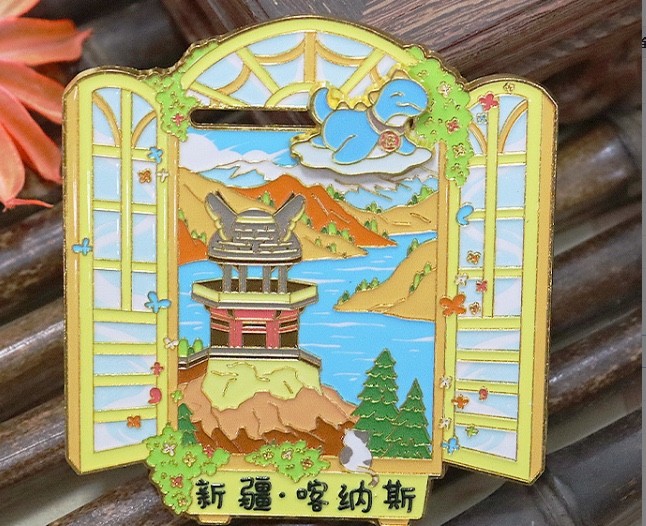 Metal fridge magnets, tourist souvenirs detail image 6