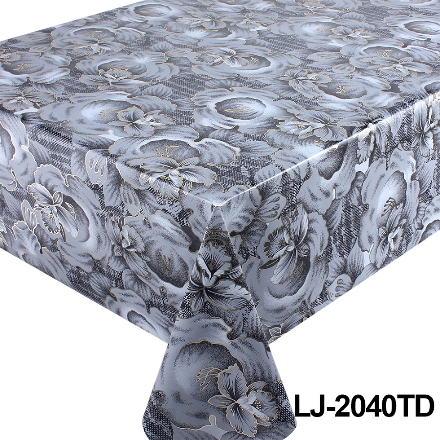 25新款热销鎏金纱线大理石纹PVC台布桌布