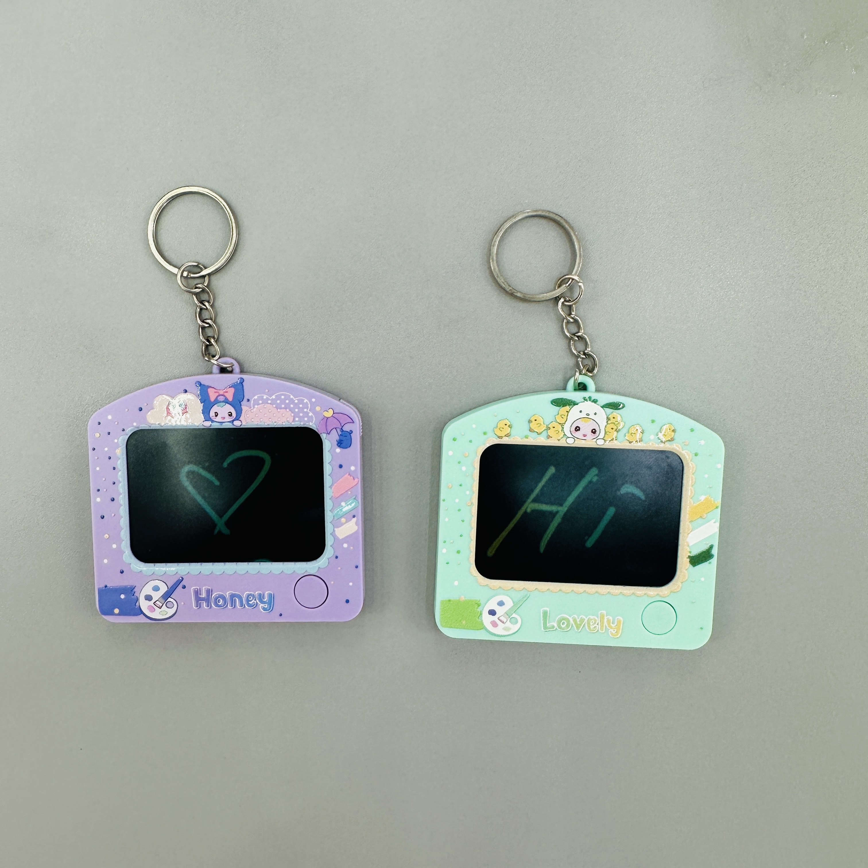 迷你写字板 可擦 潮流 挂件 玩具 钥匙扣可爱女款2025款钥匙扣配件时尚简约多色选择产品图