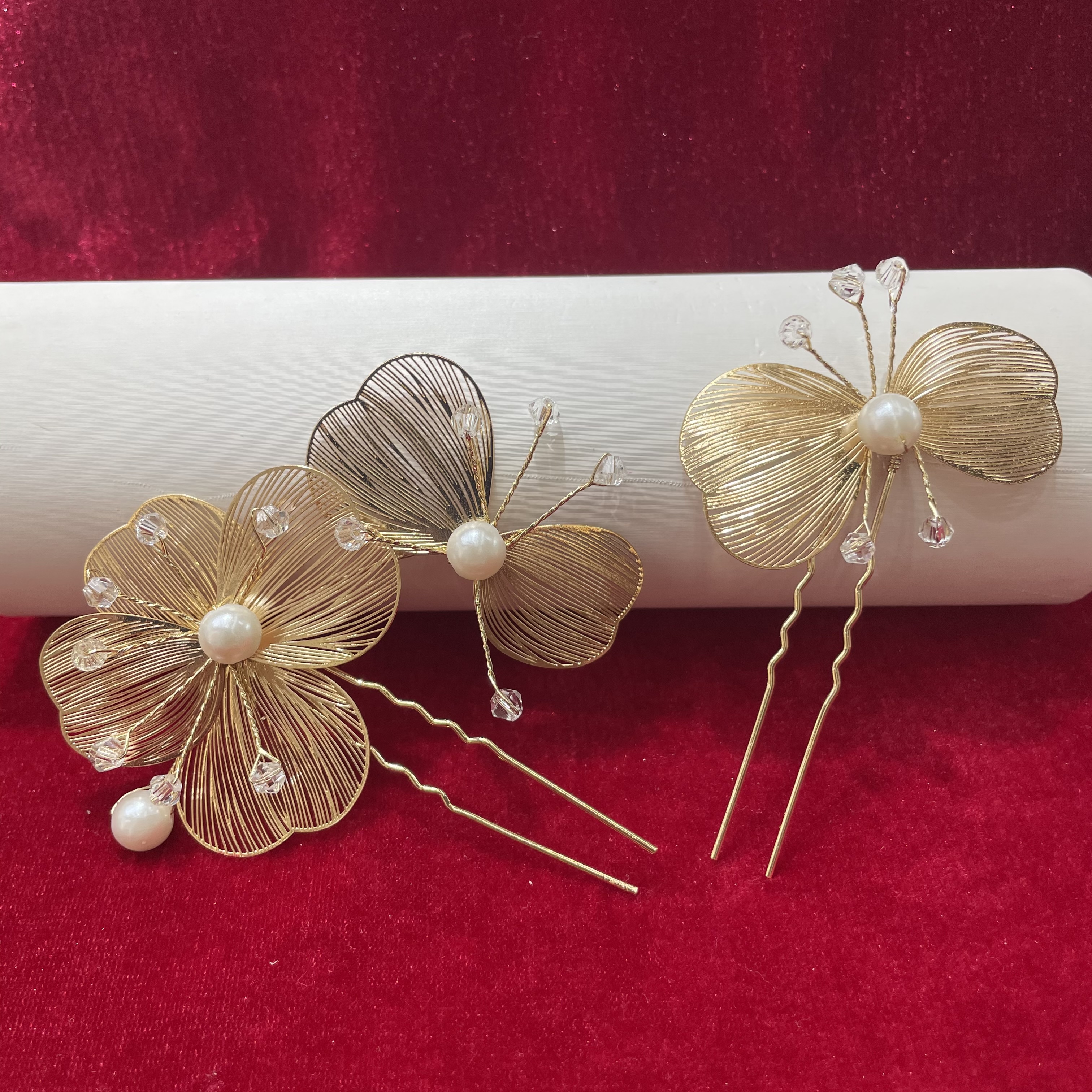 樱桃头绳水钻BB夹毛绒配饰滴油发饰可爱少女发夹儿童发饰品