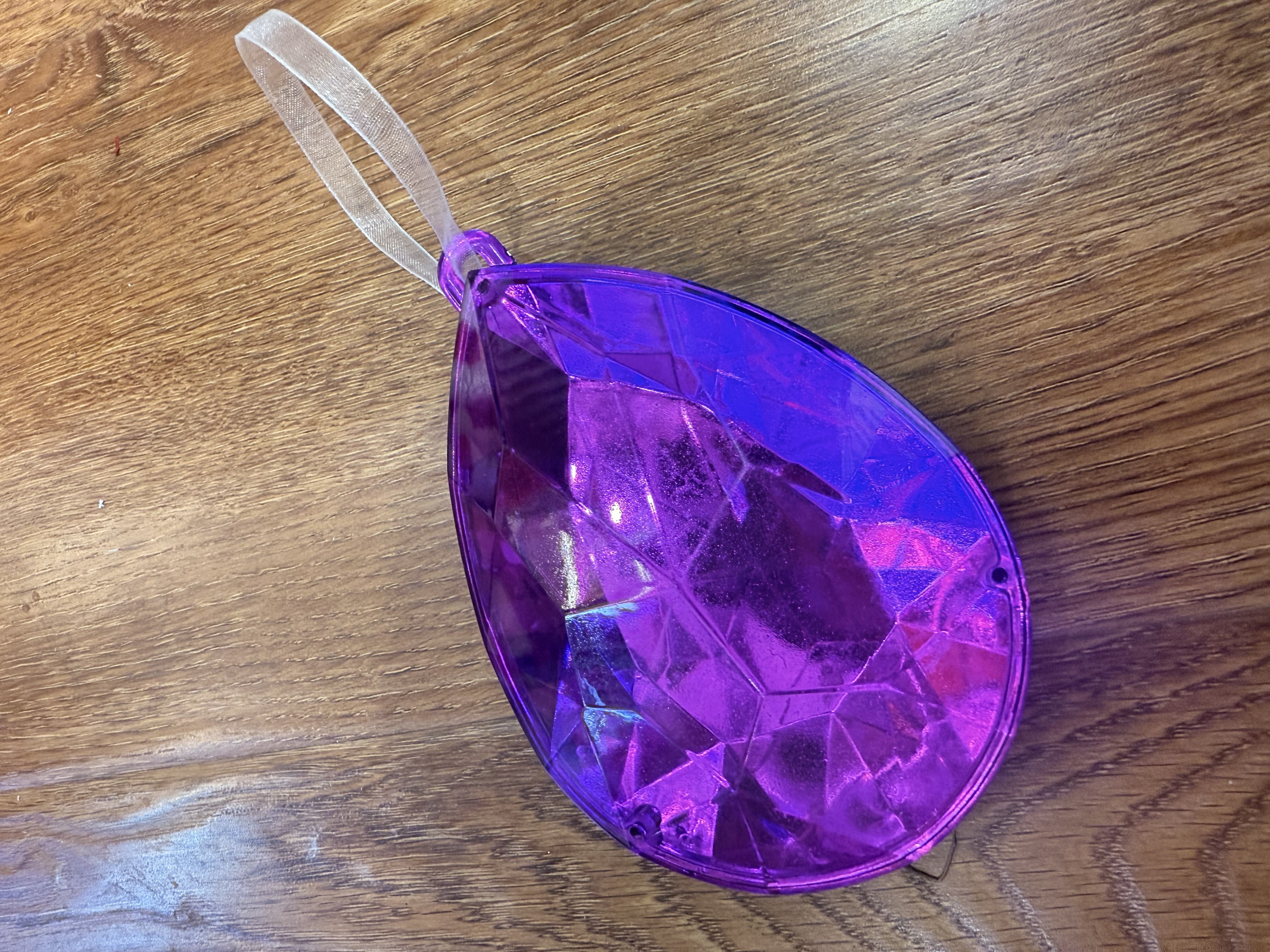 圣诞节装饰品工艺品3D宝石形挂件摆件水滴形装饰品