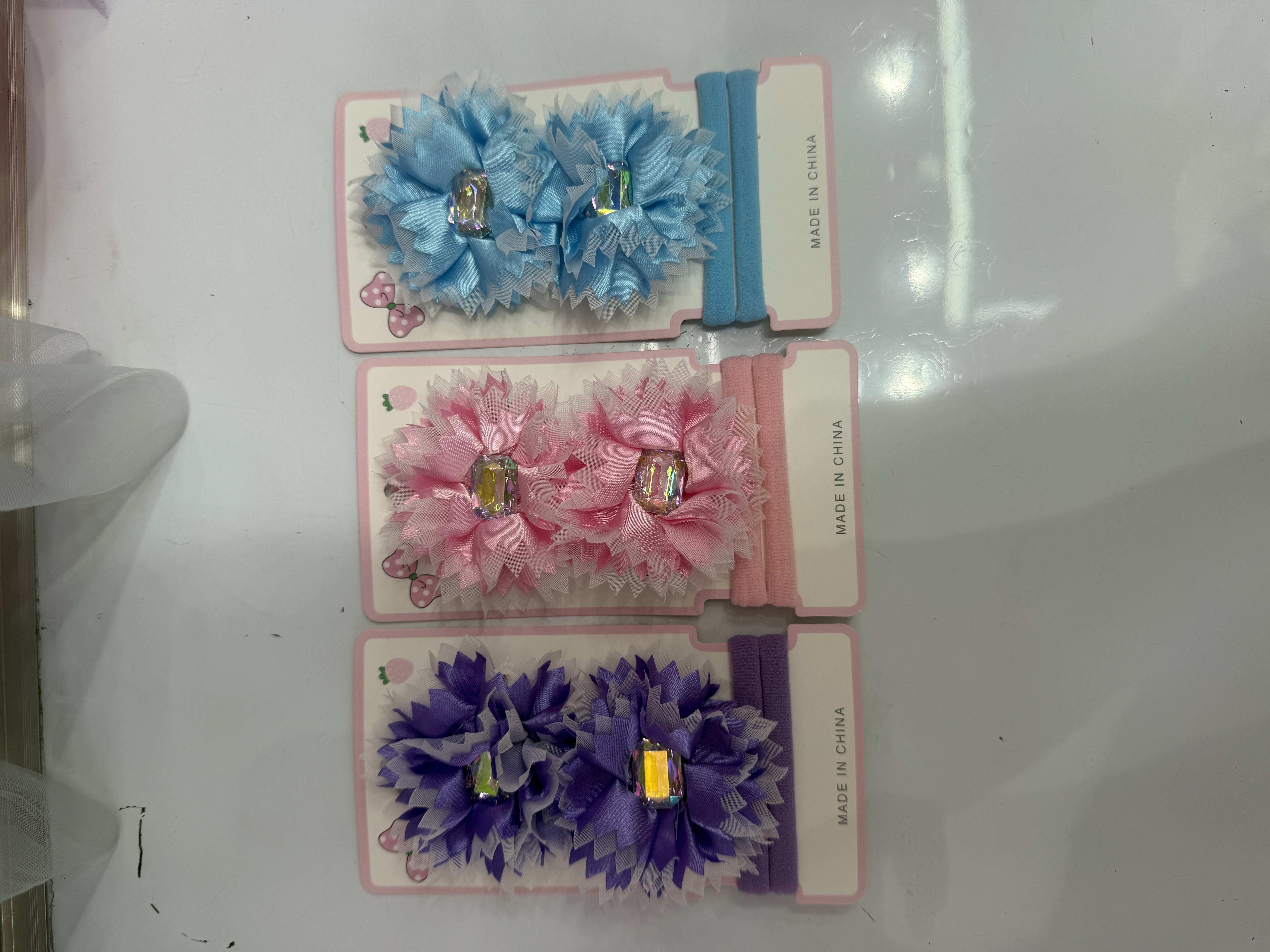 Yiwu International Trade City's new children's hair clips, princess sets, hair accessories, girls' mesh, broken hair clips, cute baby hair accessories that won't damage hair, children's clips, children's summer cute hair bands, children's hair accessory sets for children detail image 3