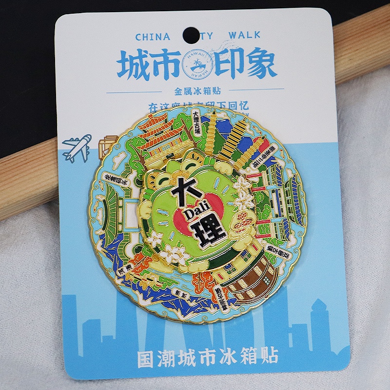 Metal fridge magnets, tourist souvenirs Specification image