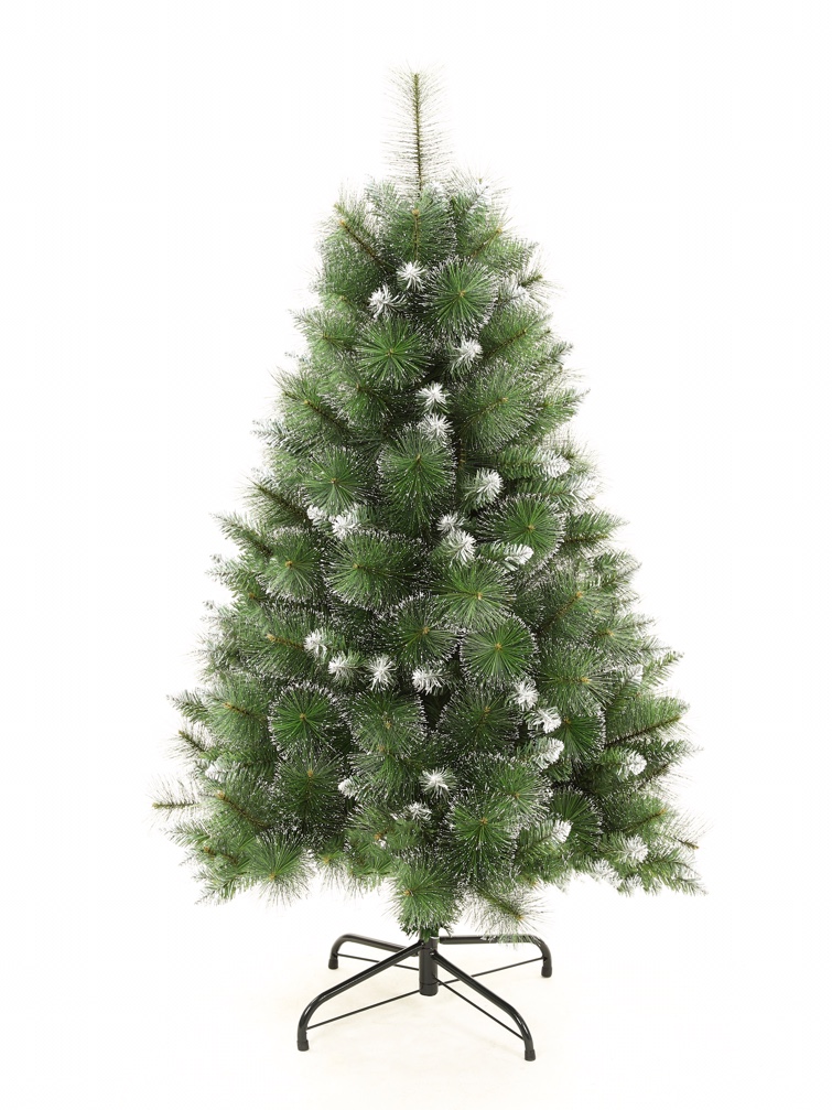 圣诞树，沾白松针P V C混合树，高档圣诞树，圣诞沾白混合树塑料镀金工艺品