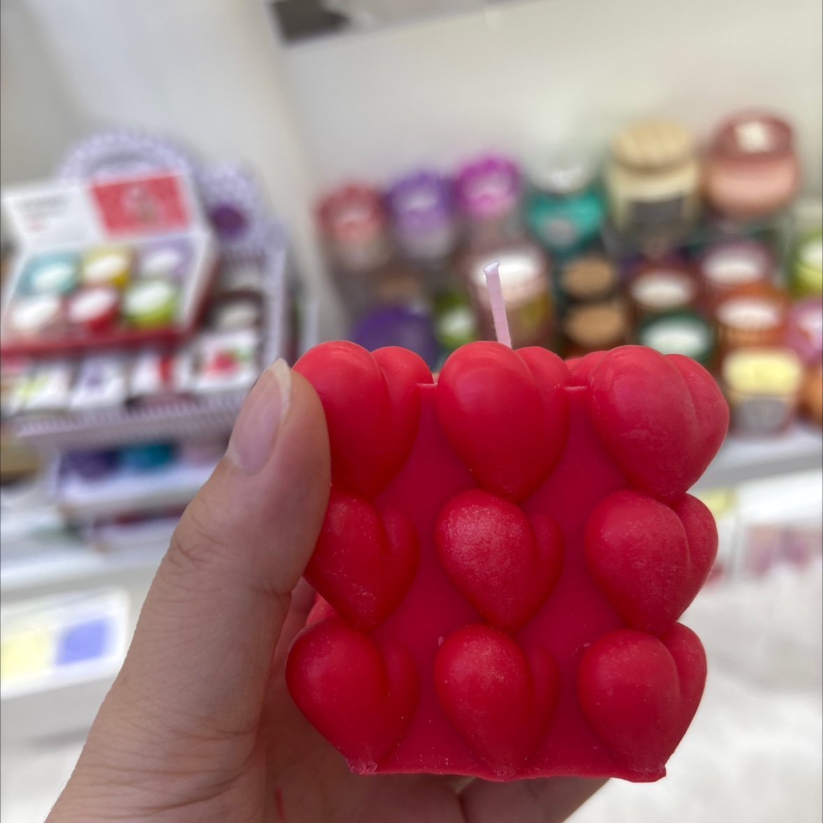 Heart-shaped Rubik's Cube scented candles, birthday party jelly candles, scented candles, decorative candles, home romantic atmosphere, party candles, party candles detail image 2